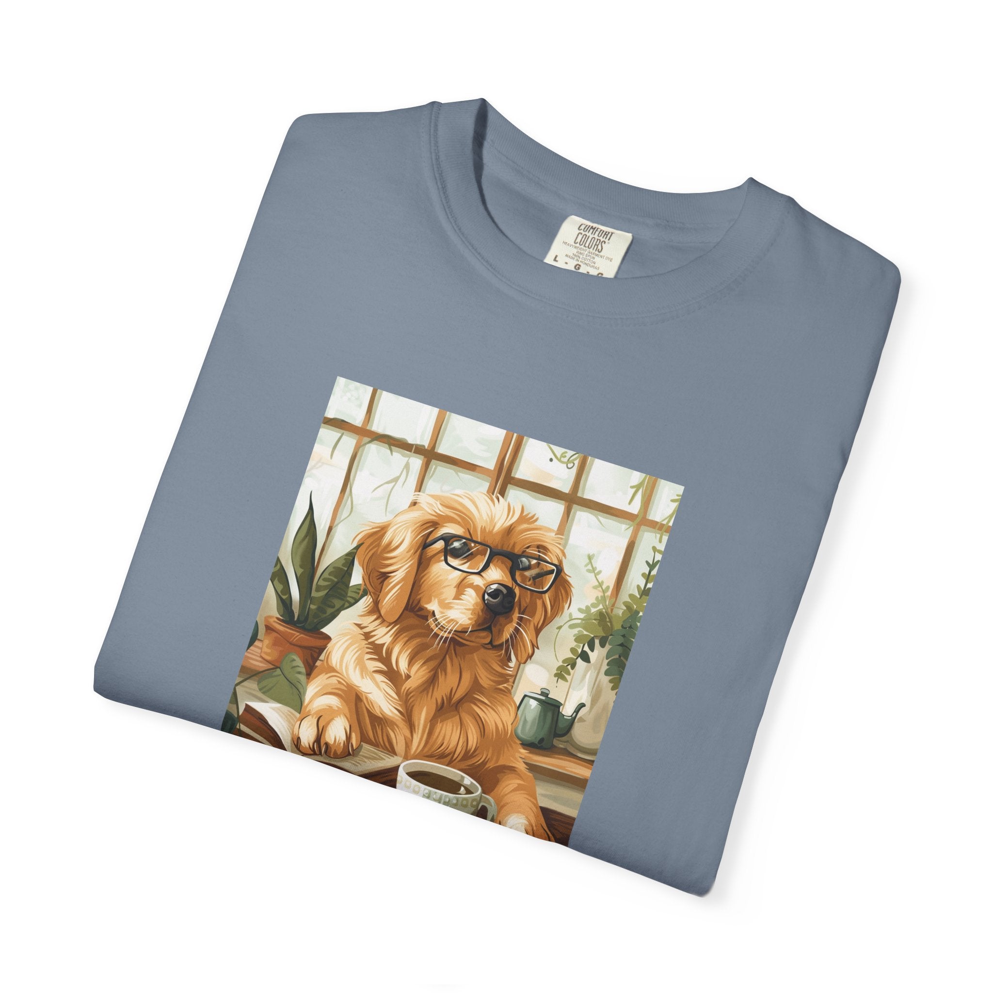 Working From Home - Golden Retriever Tee