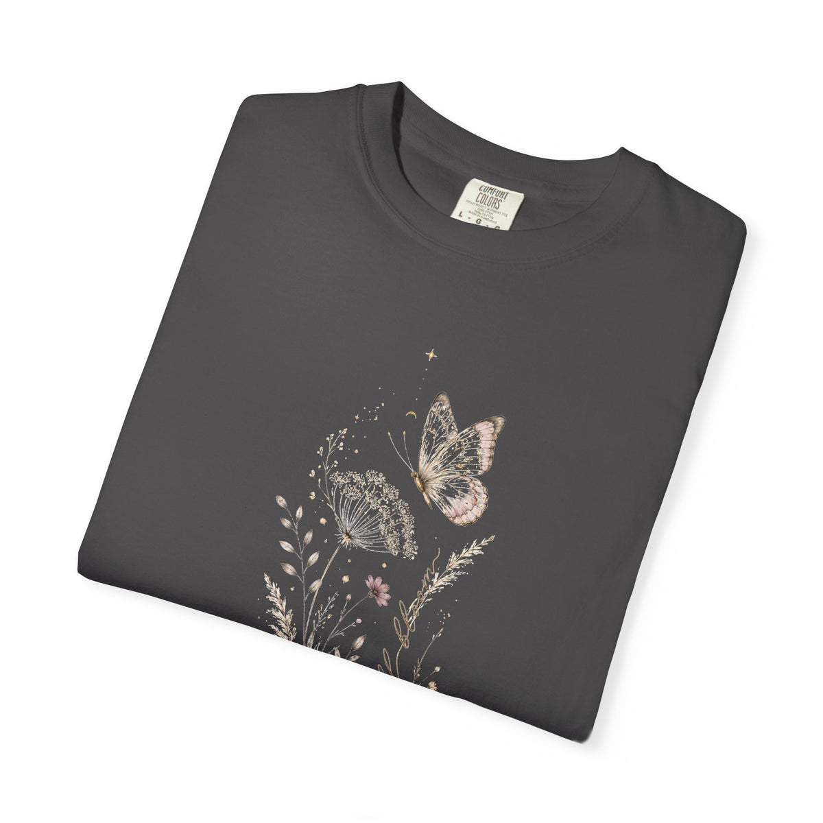 Nocturne Bloom Butterfly T-Shirt — Premium Cotton