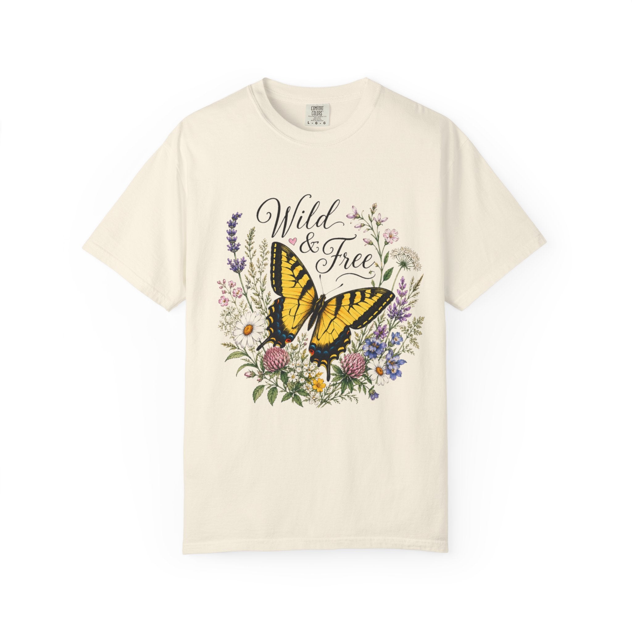 Wild and Free wildflower tee alternate color