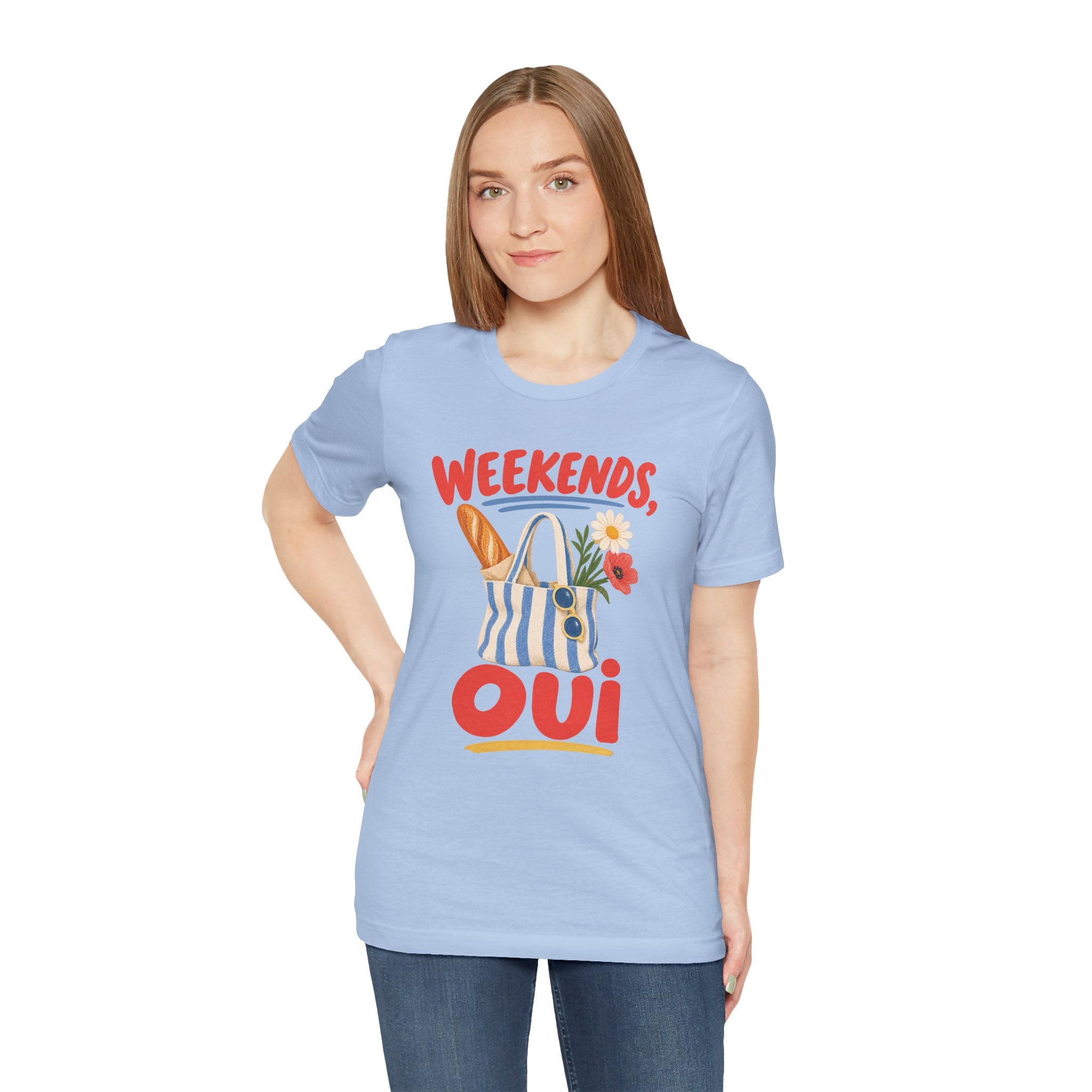 Weekend Oui French Quote T-Shirt