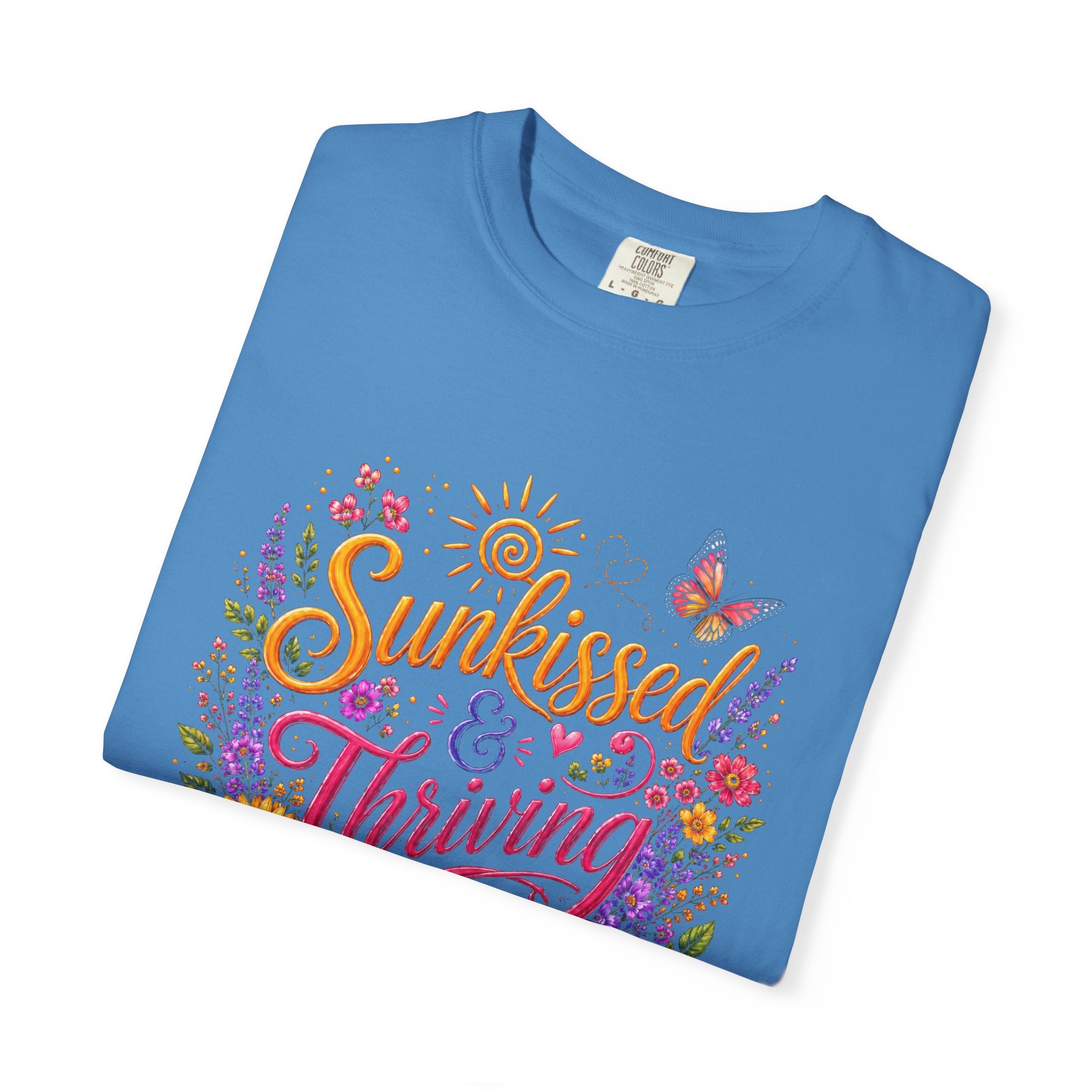 Sunkissed & Thriving - Retro Floral Summer Tee