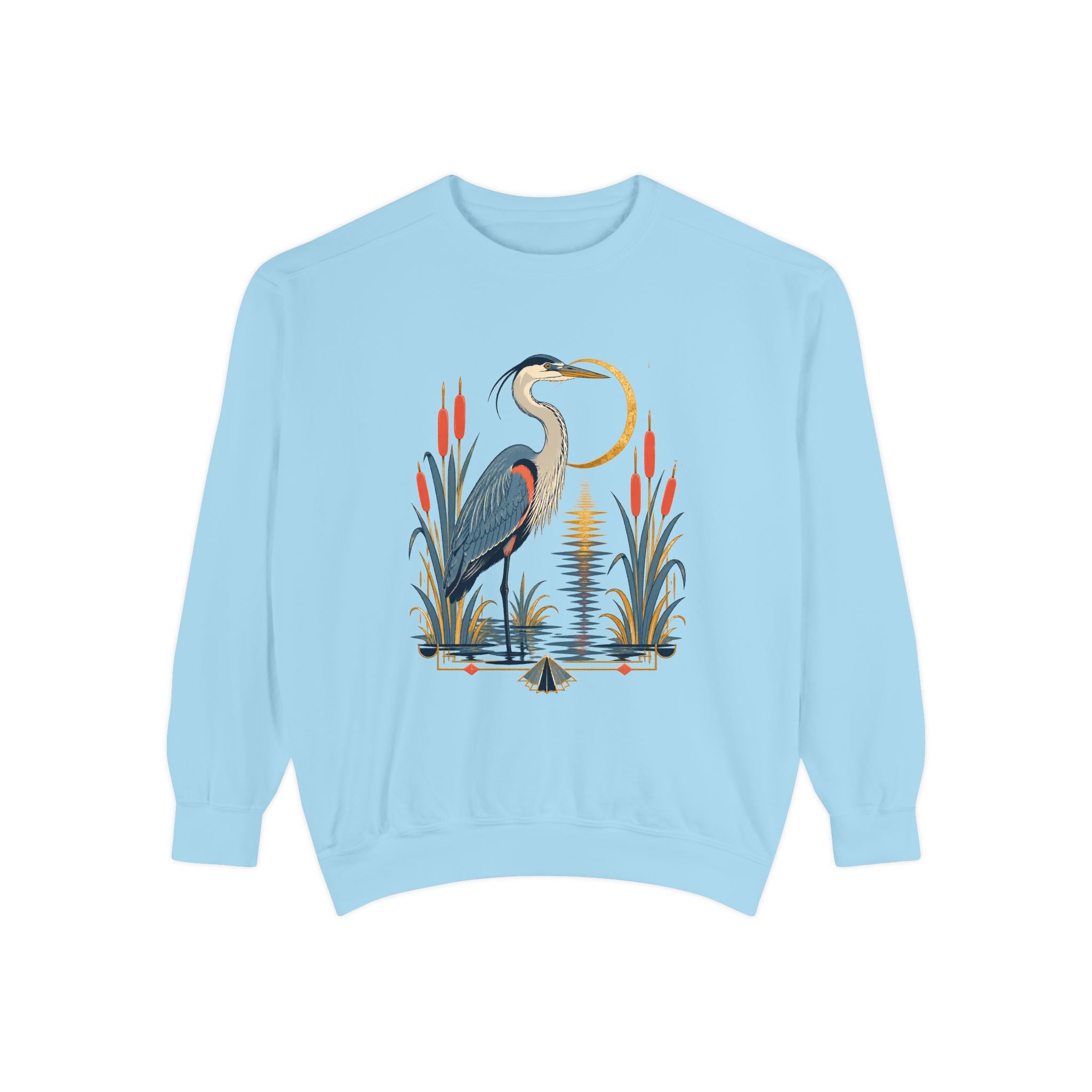 Art Deco Heron Sweatshirt