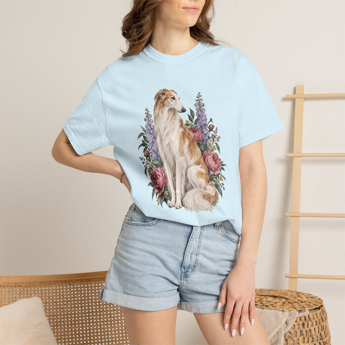 Borzoi T-Shirt — Poetry in Bloom