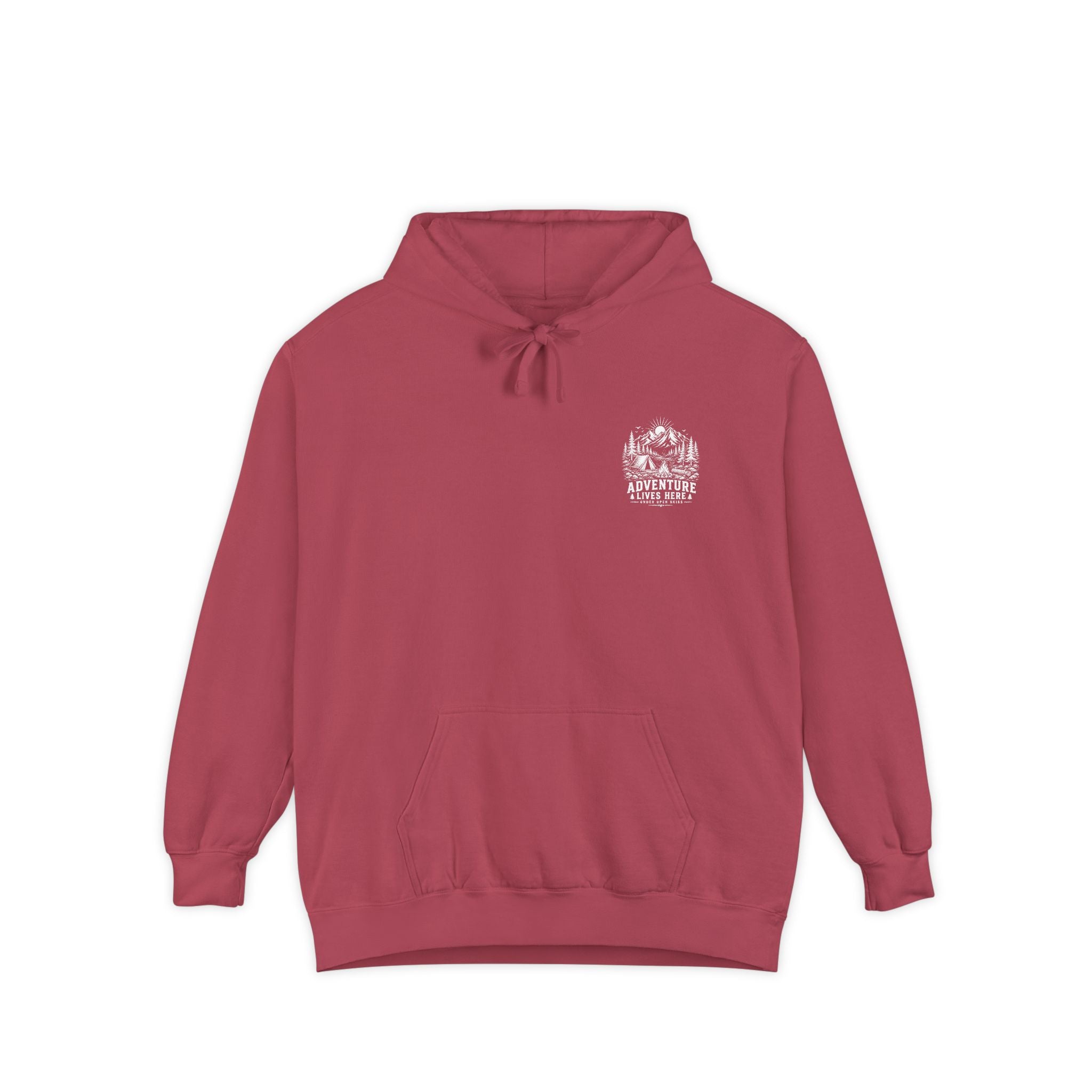 "Adventure Lives Here" Vintage Graphic Hoodie