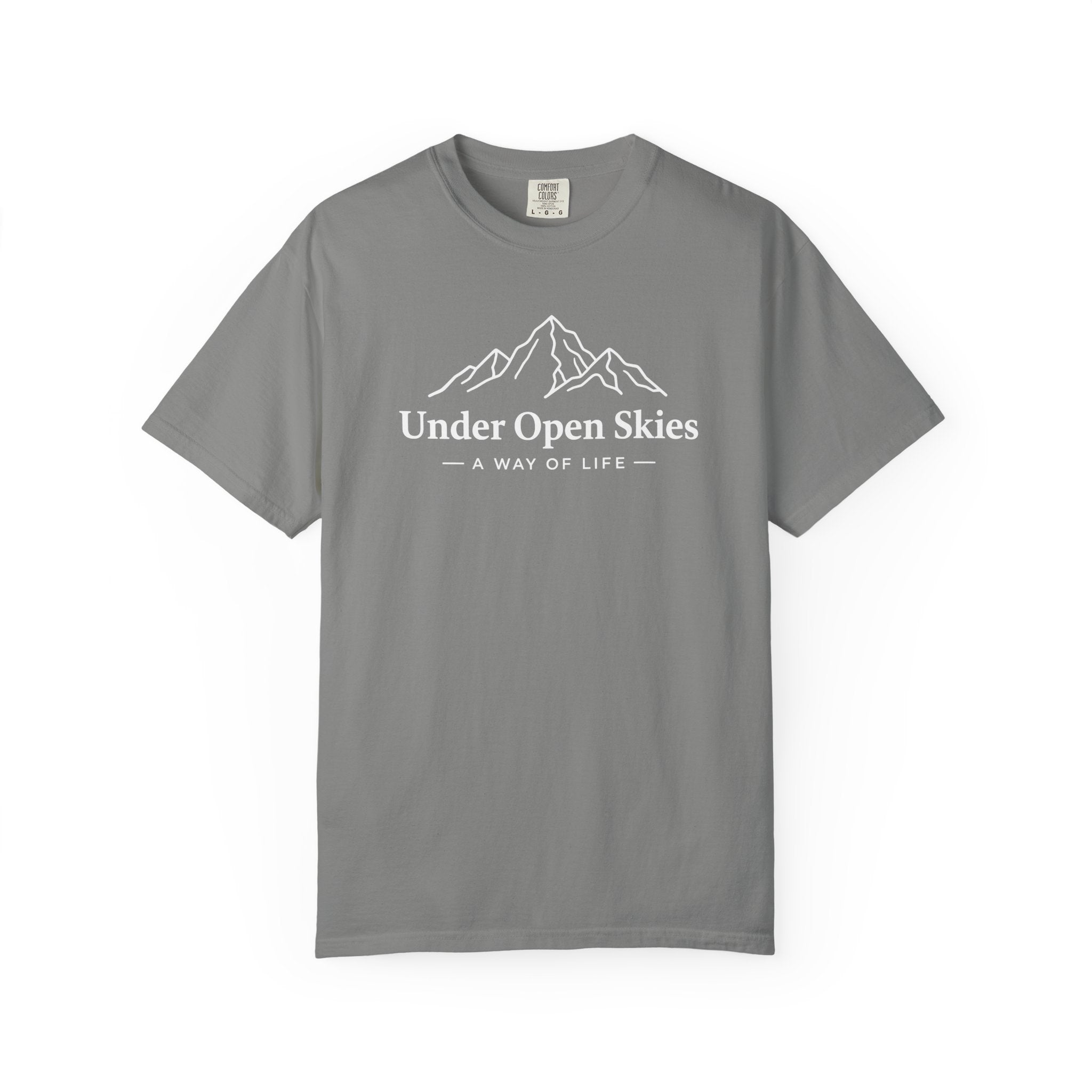Under Open Skies - Minimalist Mountain Tee