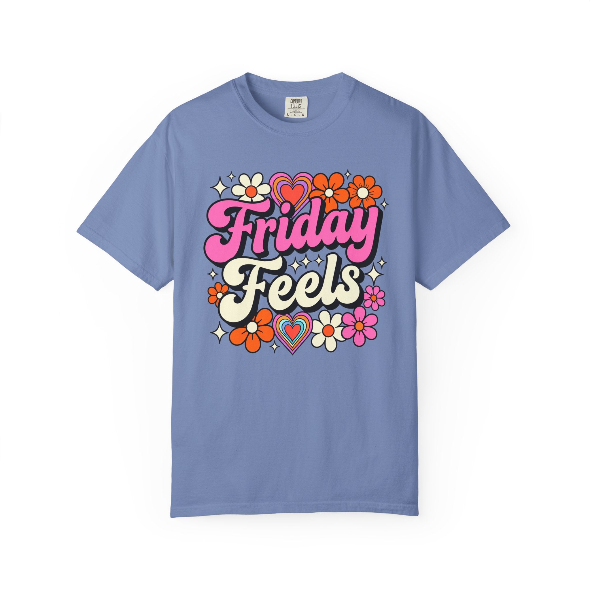 Friday Feels - Retro Groovy Floral Tee