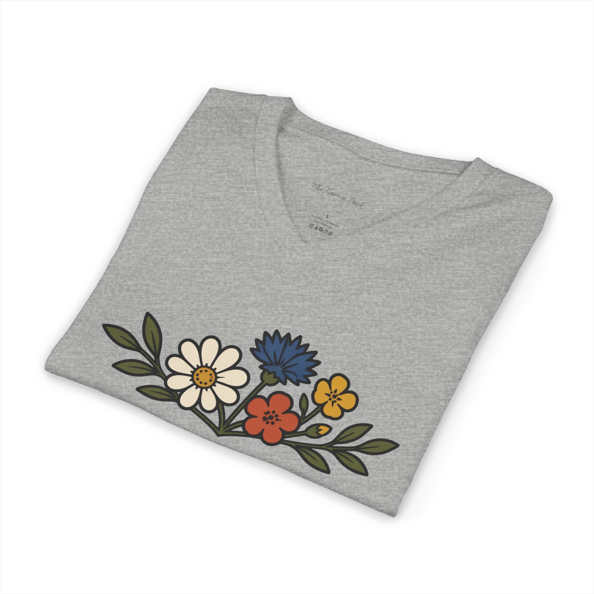Wildflower Bouquet — V-Neck Tee