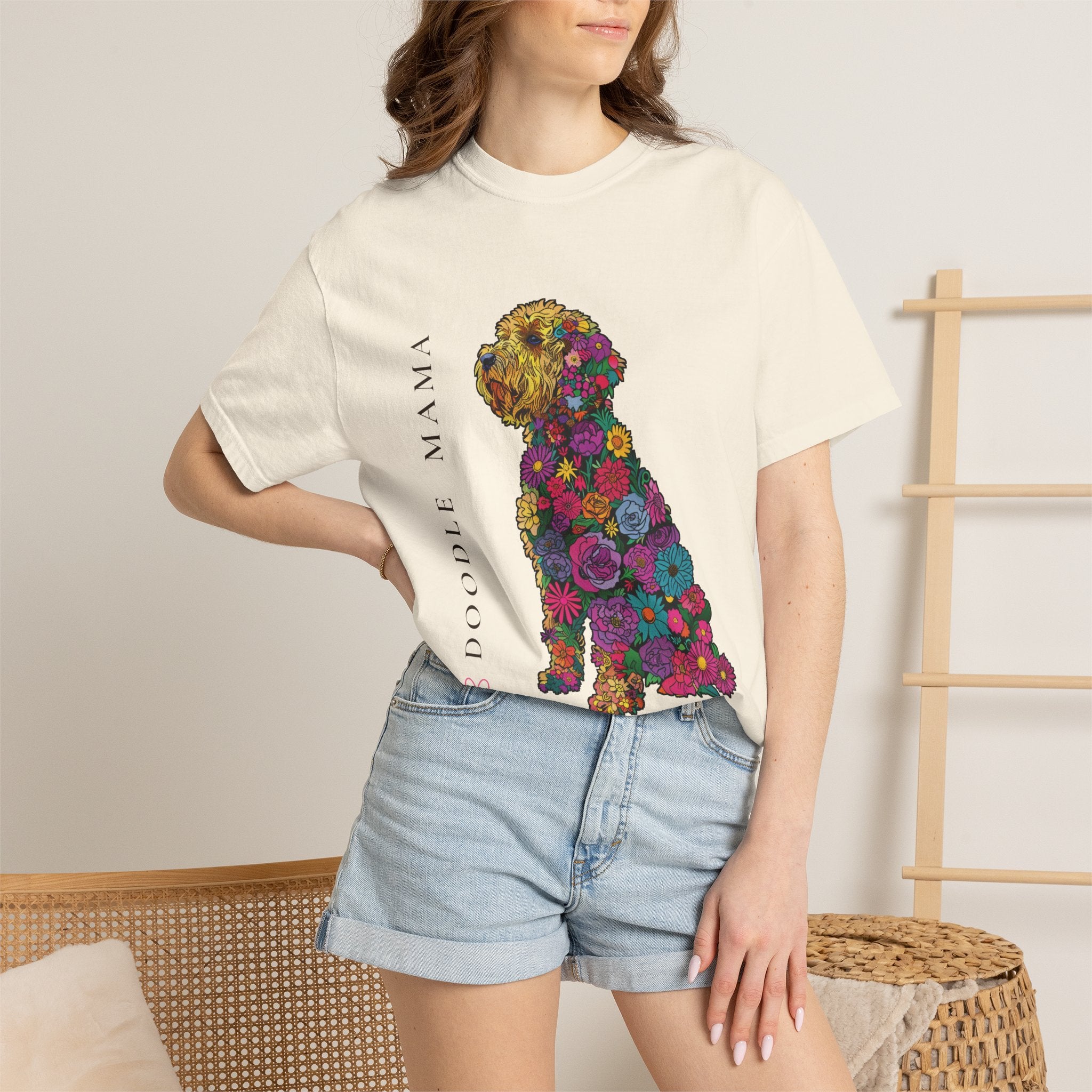 Doodle Mama - Floral Doodle Tee