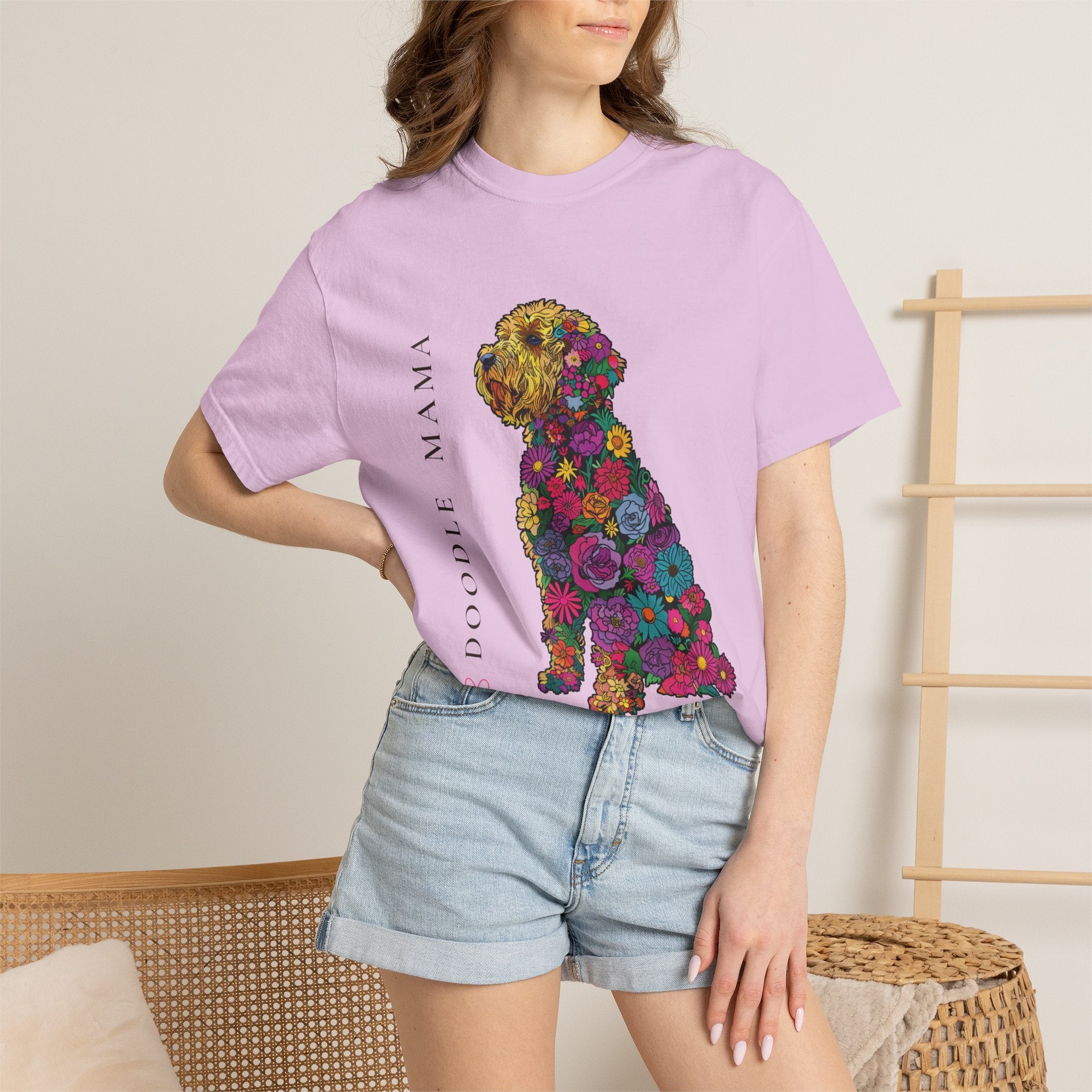 Doodle Mama - Floral Doodle Tee