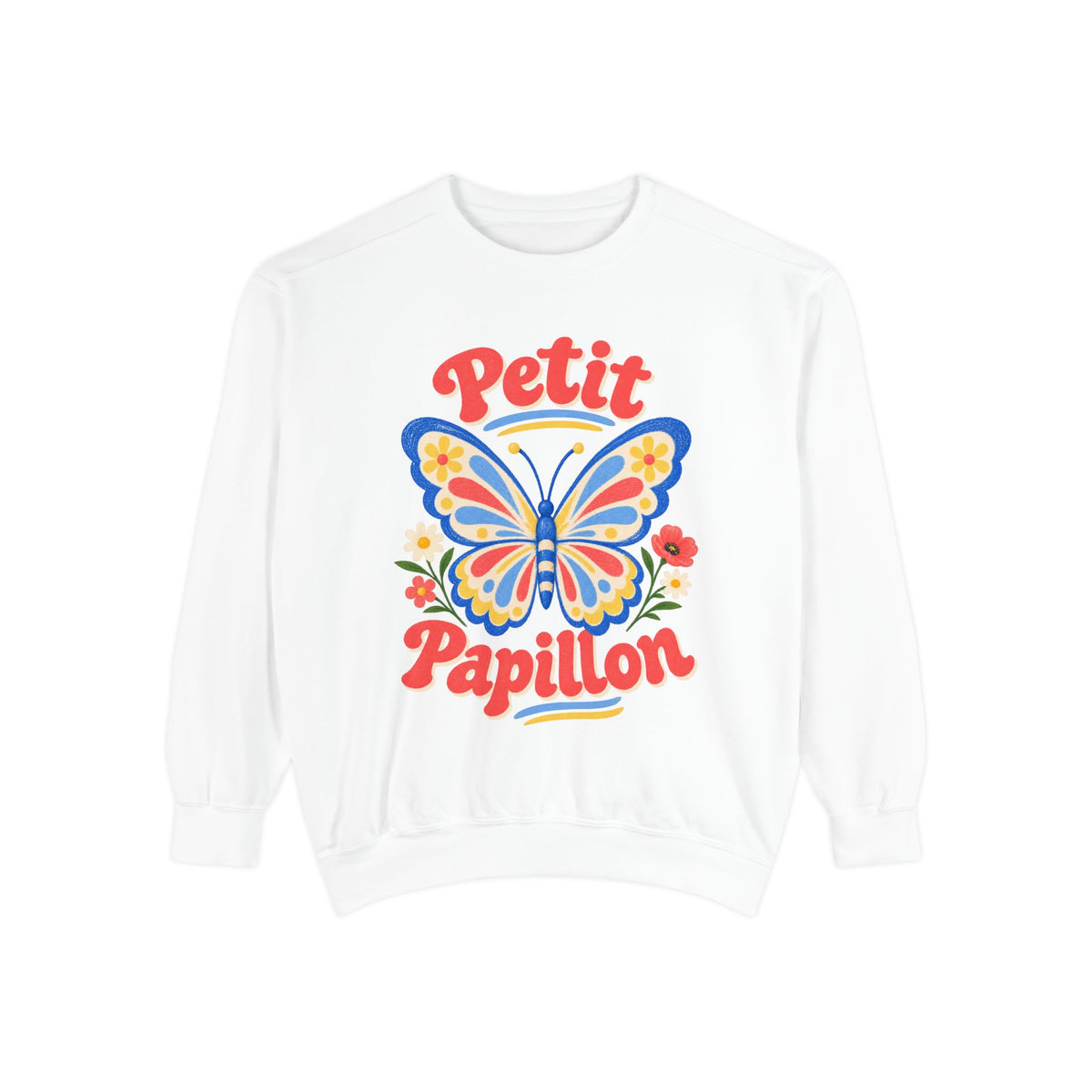 Petit Papillon Butterfly Sweatshirt — Garment-Dyed Fleece