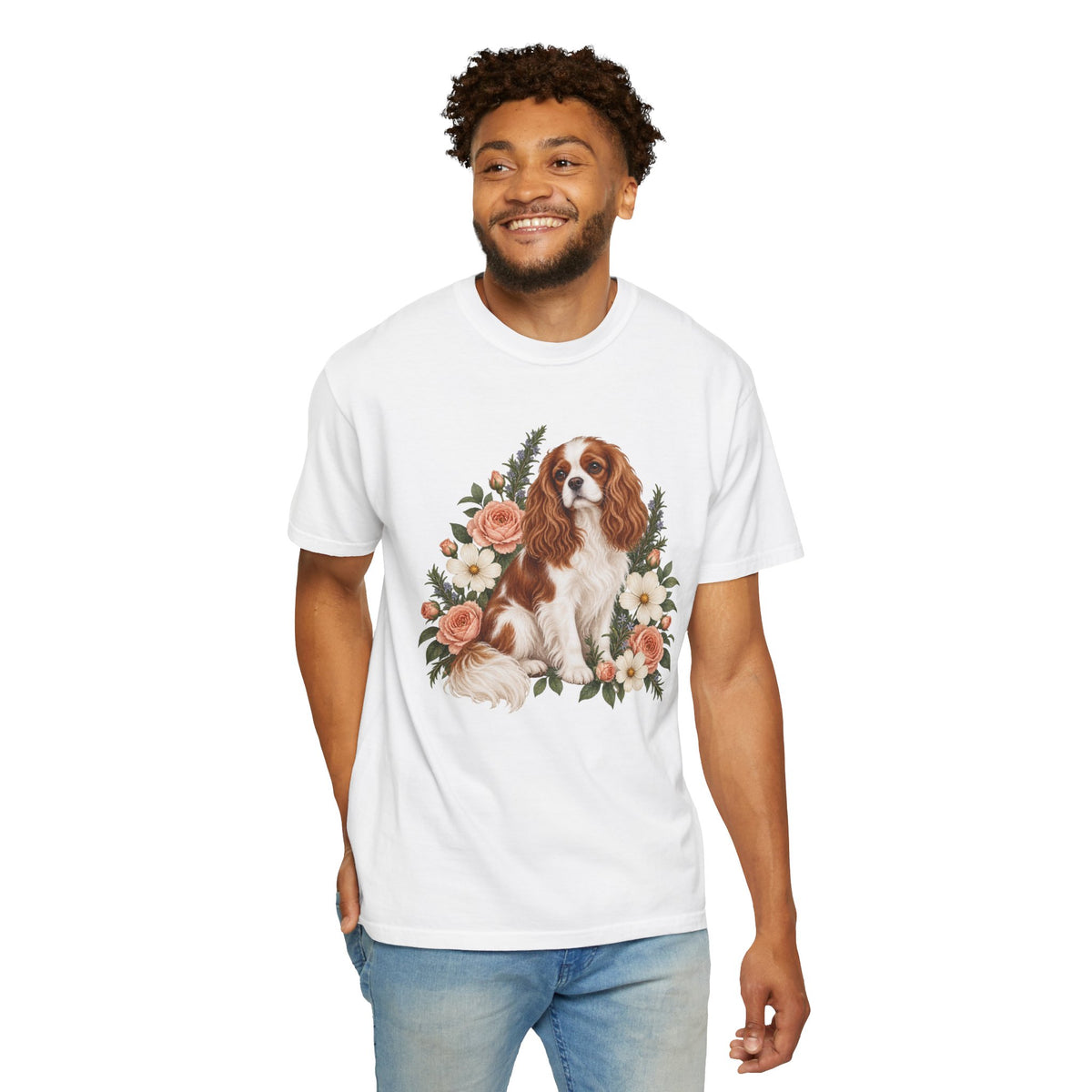 Cavalier King Charles Spaniel T-Shirt — Royal in Bloom