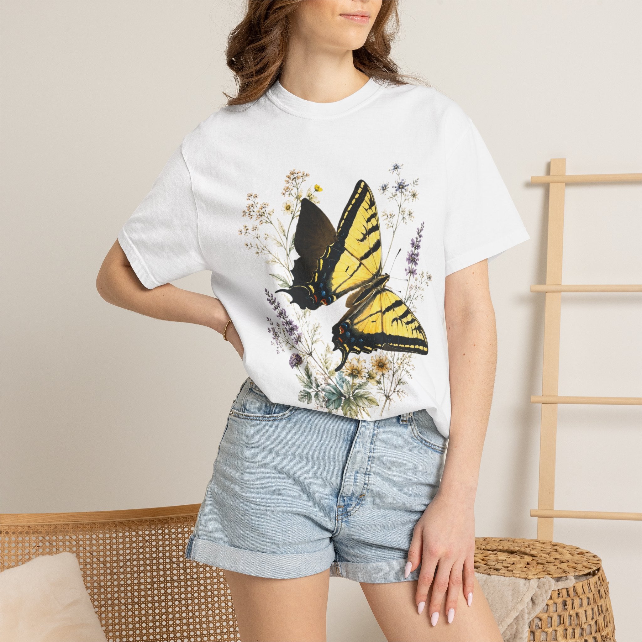 Swallowtail Butterfly - Botanical Wildflower Tee