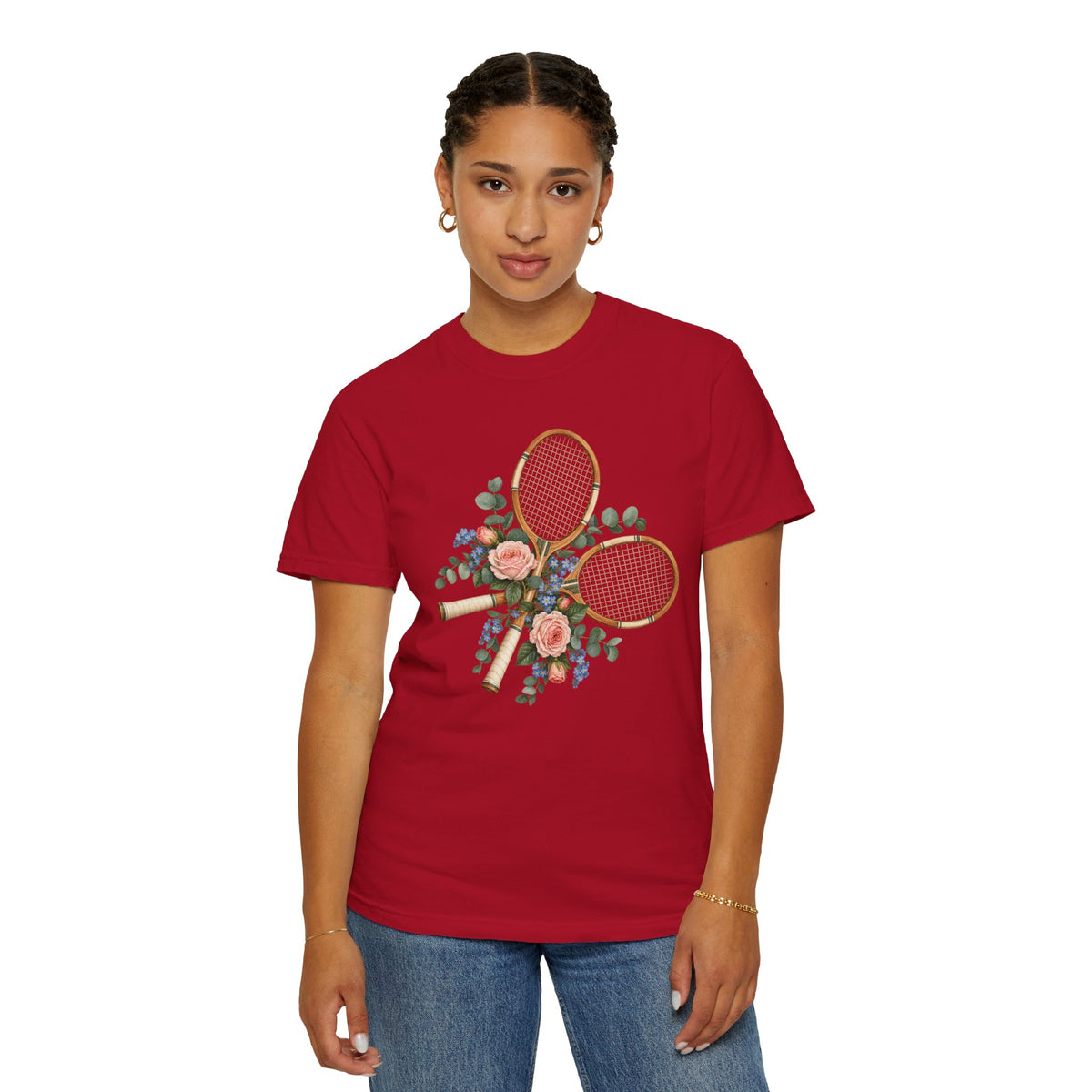 Floral Tennis T-Shirt — Love All in Bloom