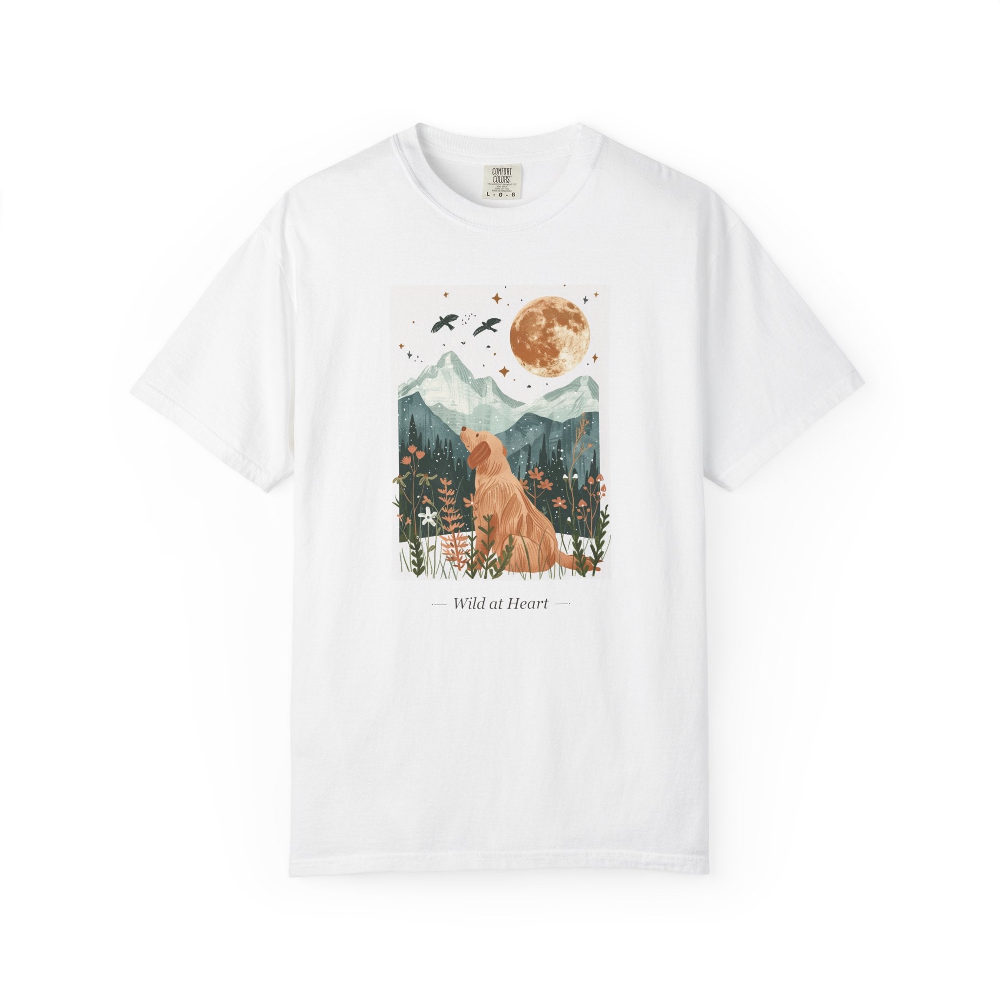 Wild at Heart - Folk Art Golden Retriever