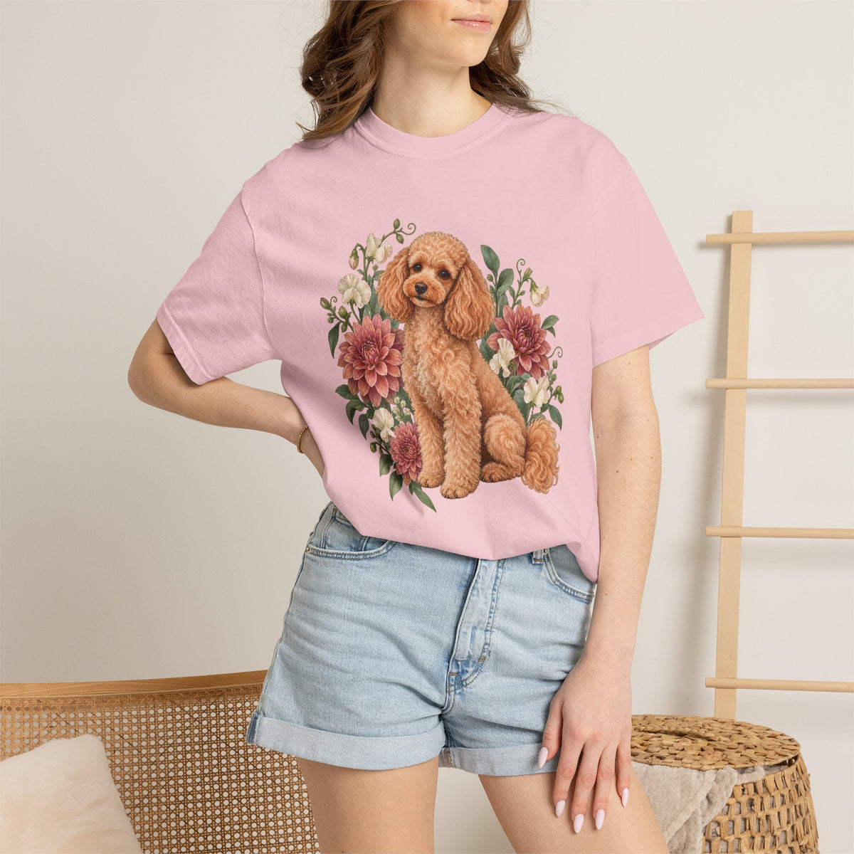 Poodle T-Shirt — Curls & Petals