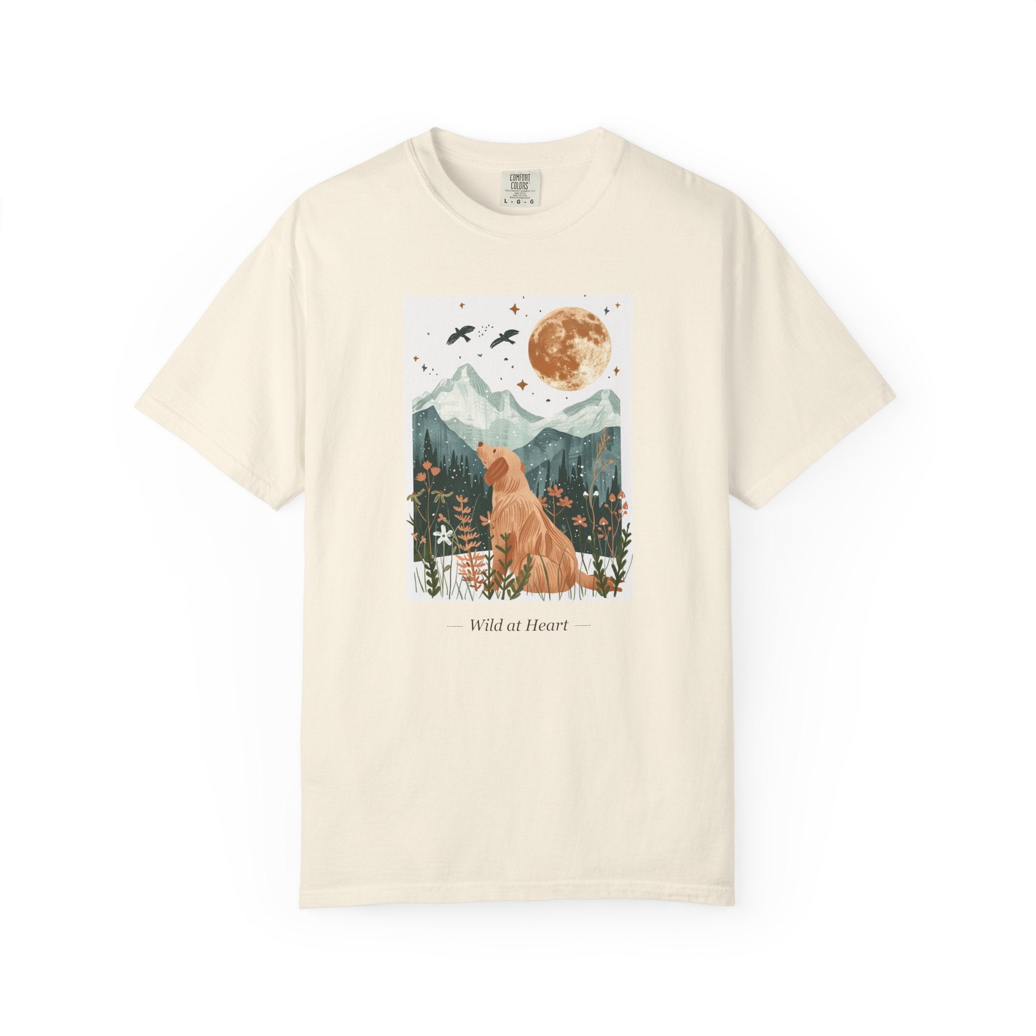 Wild at Heart - Folk Art Golden Retriever