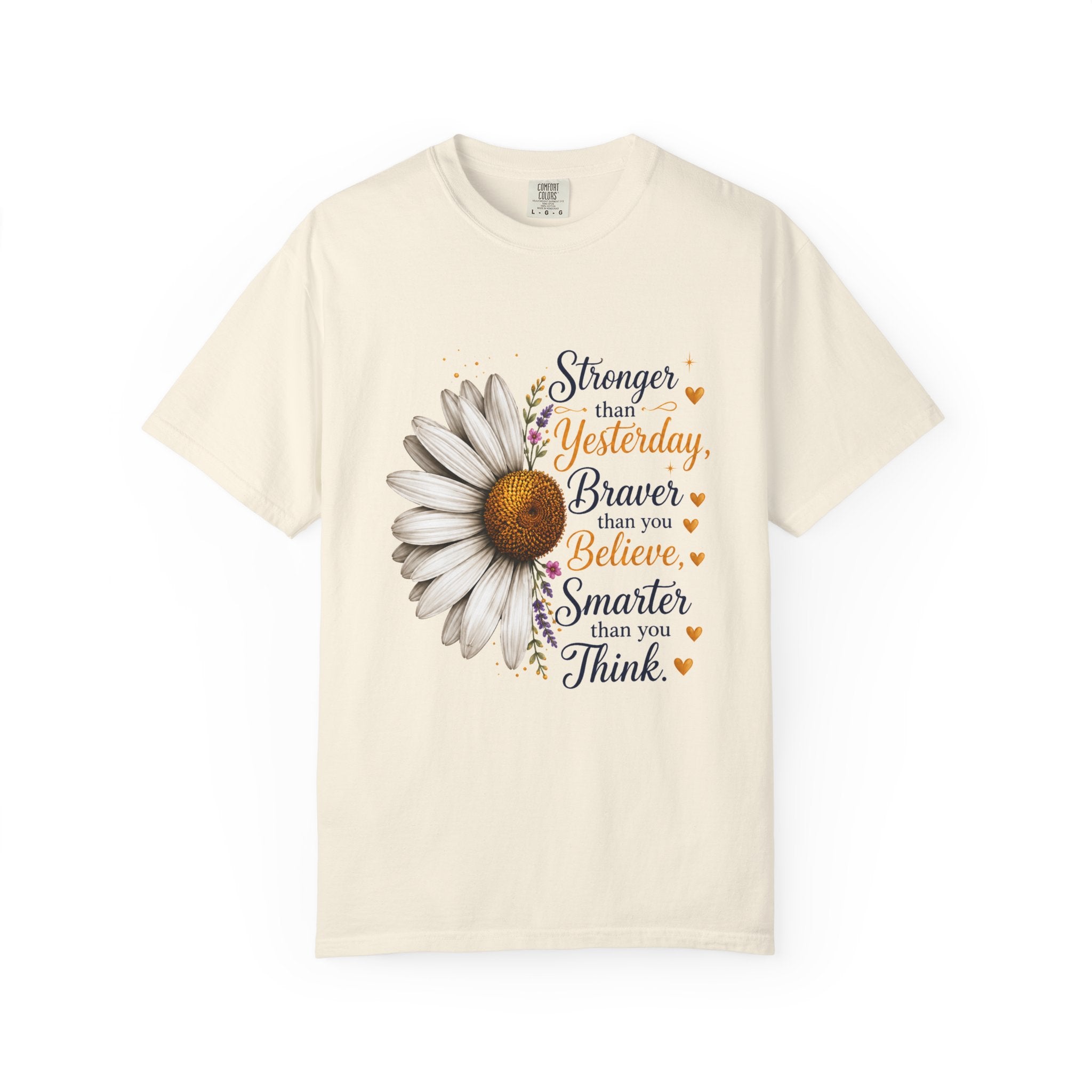 Stronger Braver Smarter - Daisy Empowerment Tee