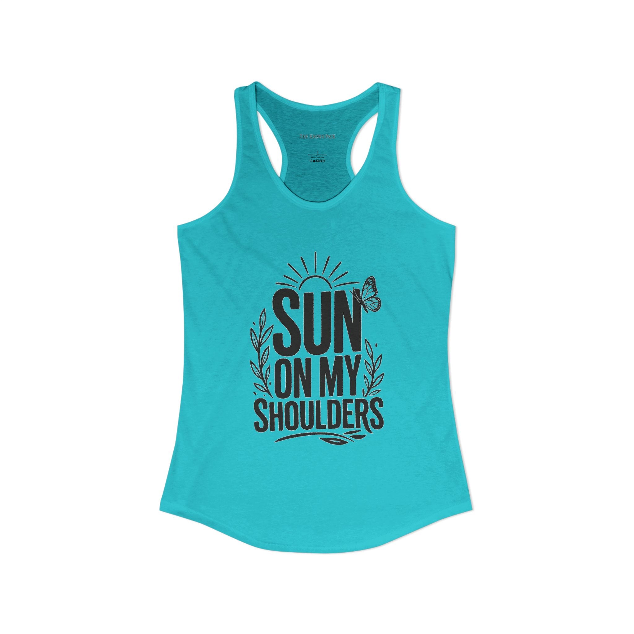 Sun on My Shoulders — Women's Racerback Tank