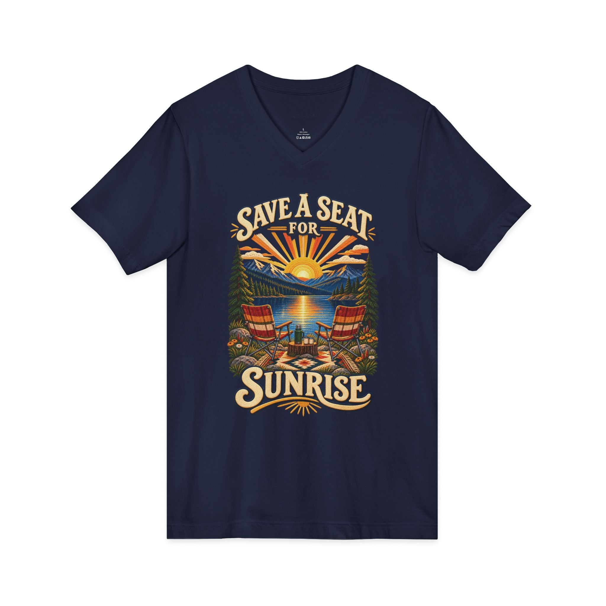 Save a Seat for Sunrise V-Neck T-Shirt