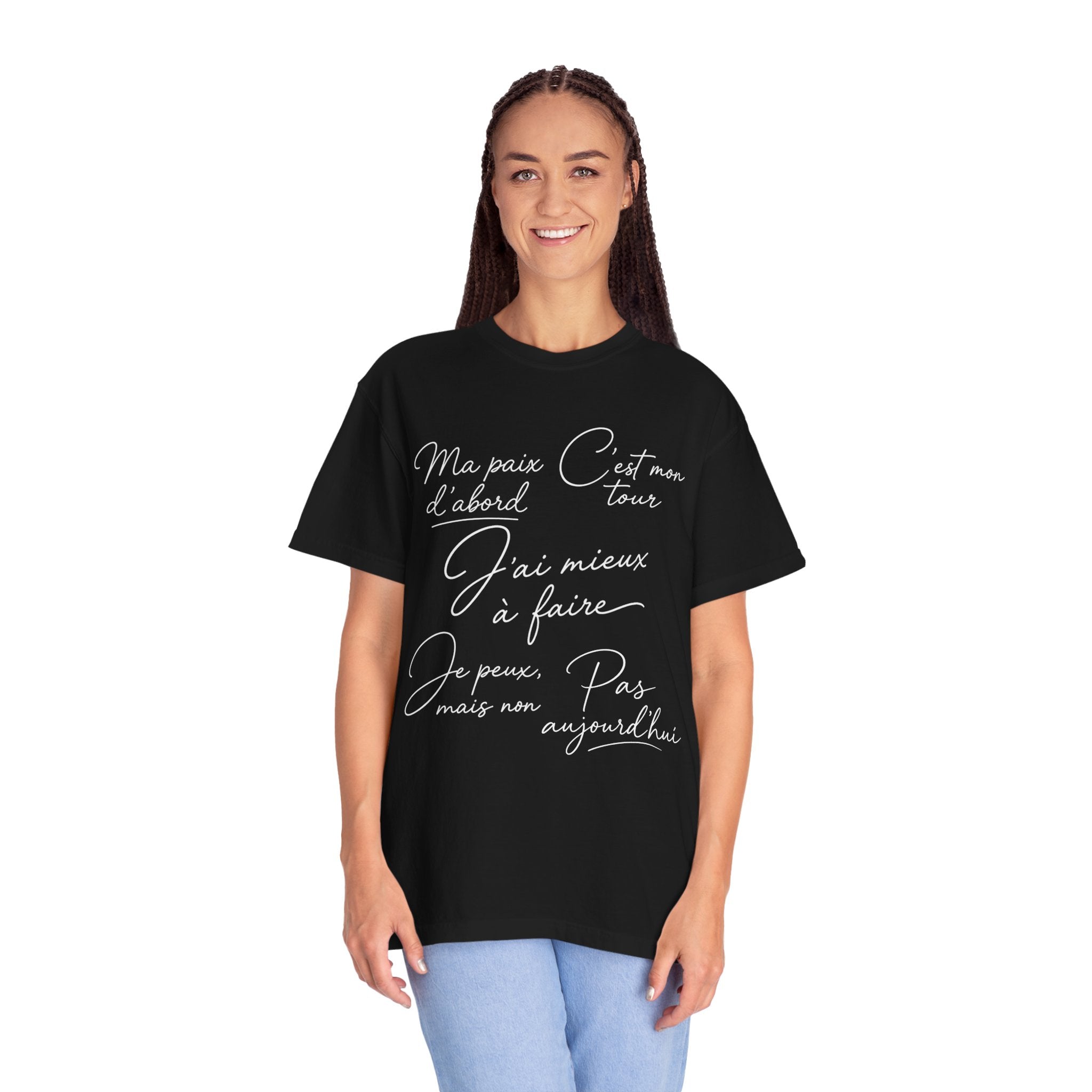 Pas Aujourd'hui French Quote T-Shirt — Garment-Dyed Cotton