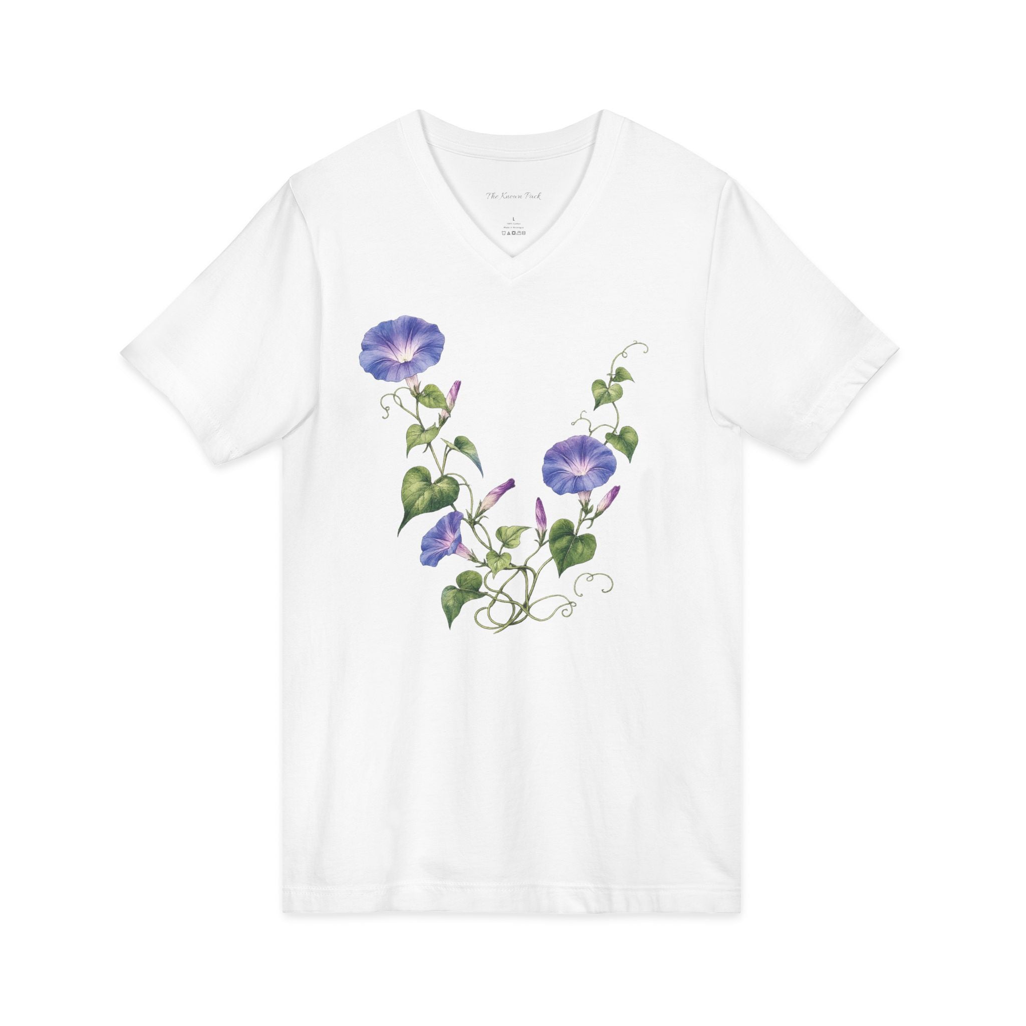 Morning Glory Vine — V-Neck Tee