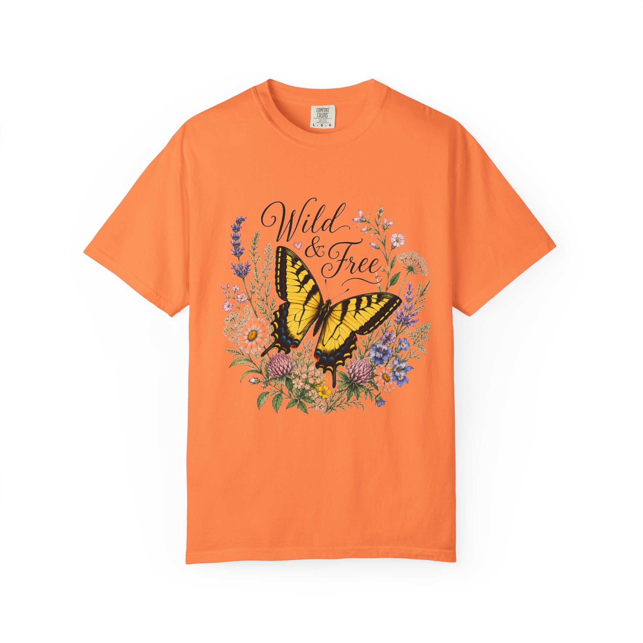 Wild & Free - Butterfly Wildflower Tee