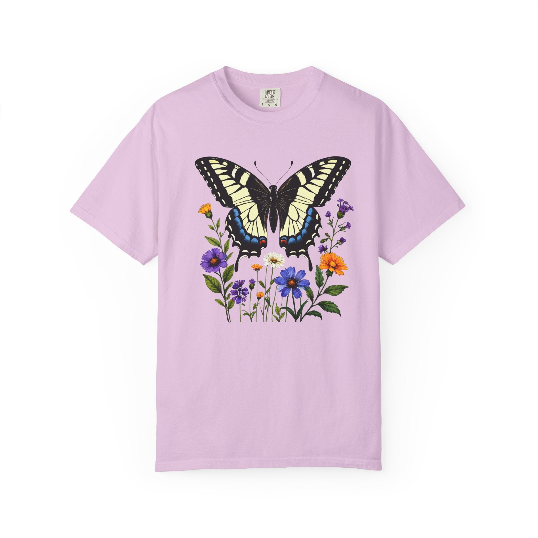 Swallowtail & Wildflowers - Botanical Butterfly