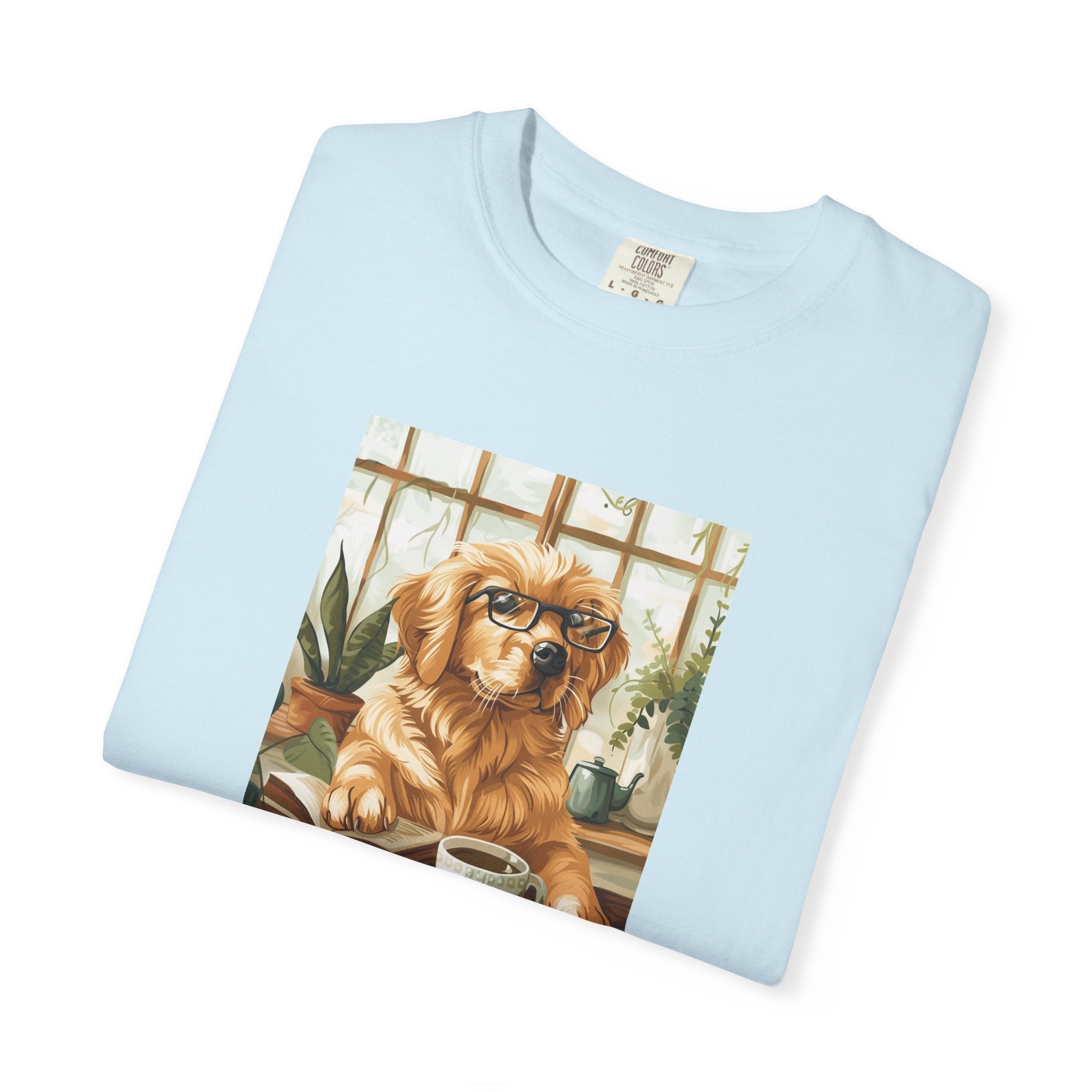 Working From Home - Golden Retriever Tee