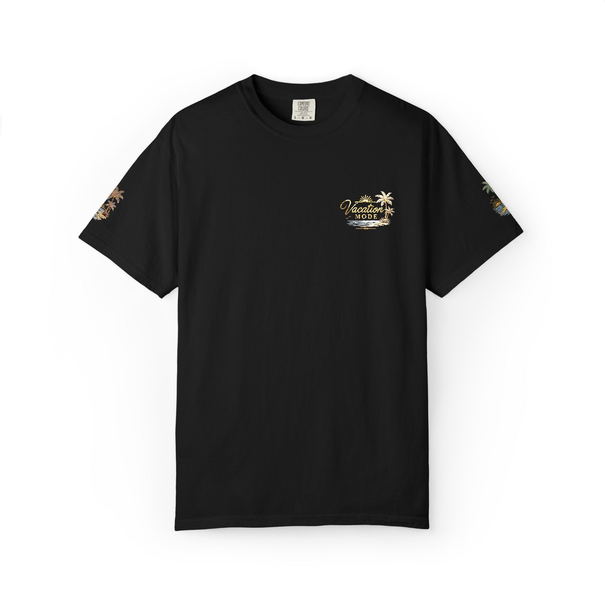 Vacation Mode — Embroidered Garment-Dyed Tee