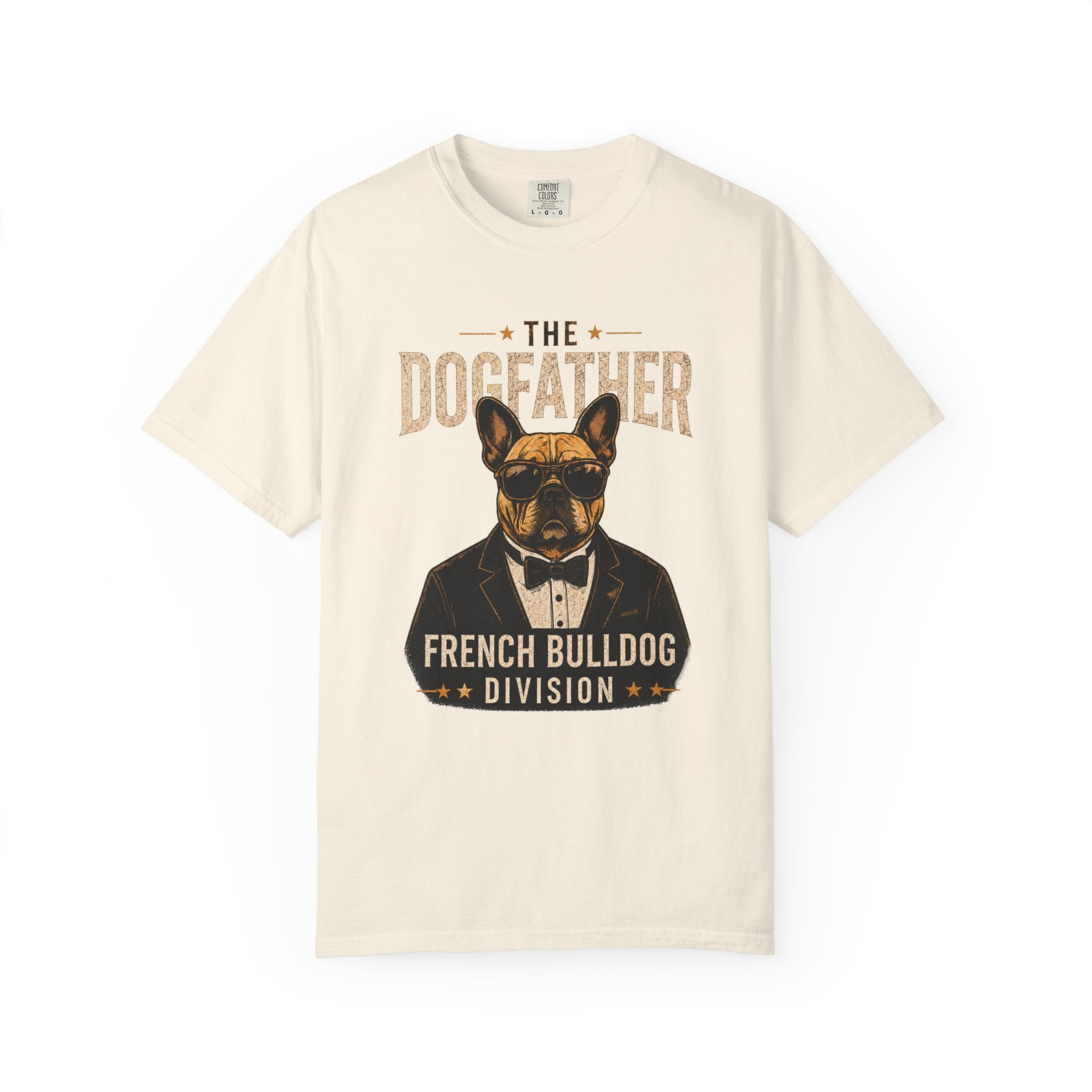The Dogfather French Bulldog tee alternate color