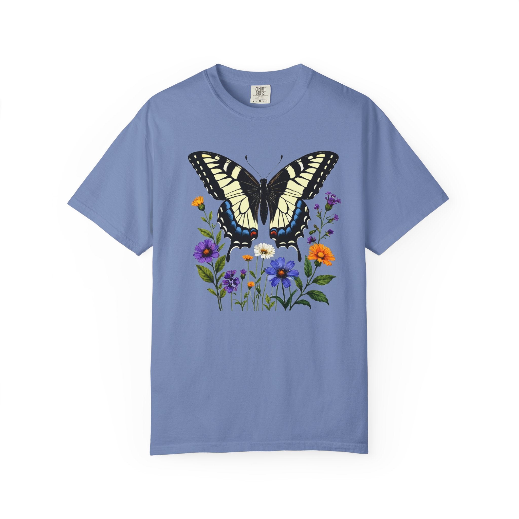 Swallowtail & Wildflowers - Botanical Butterfly
