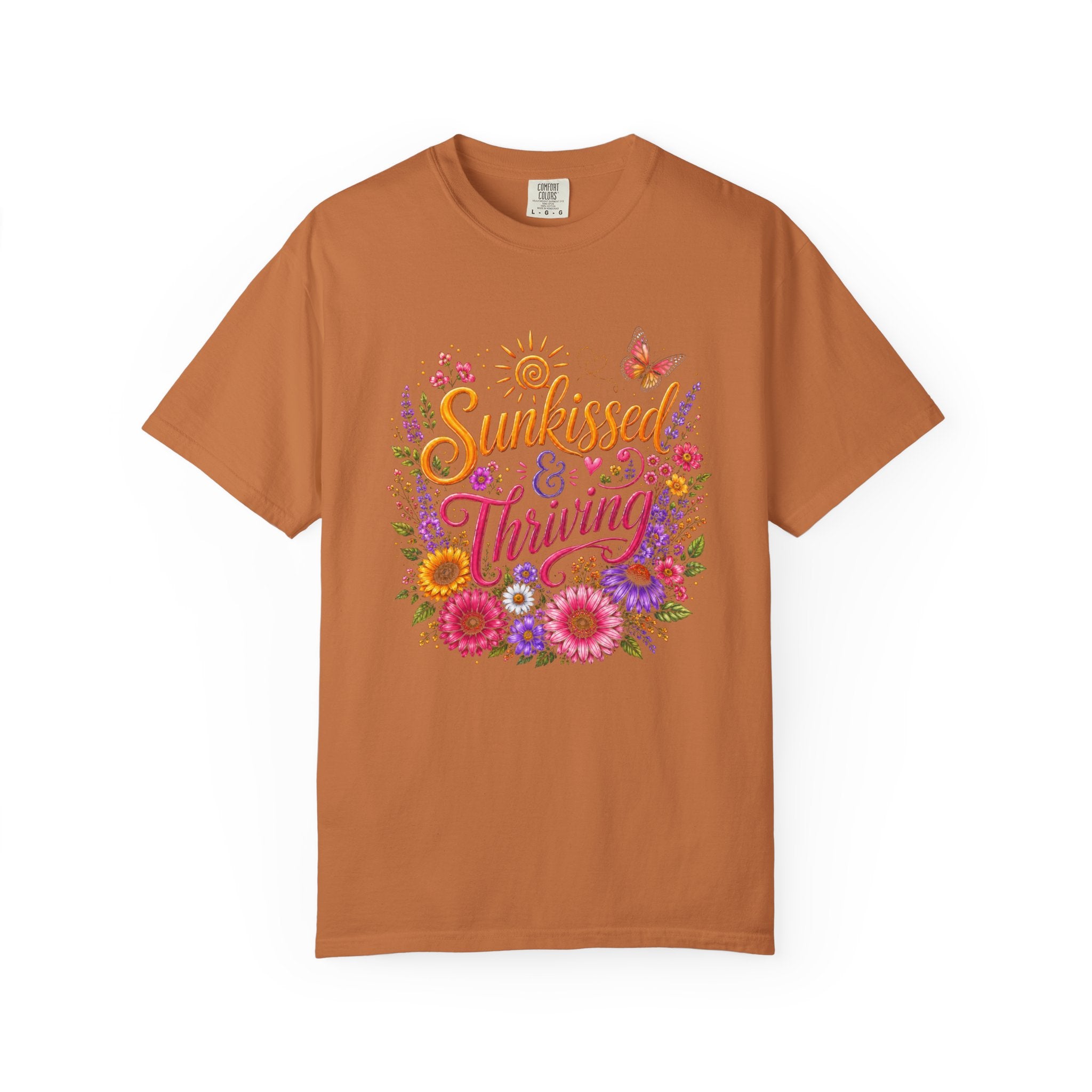 Sunkissed & Thriving - Retro Floral Summer Tee