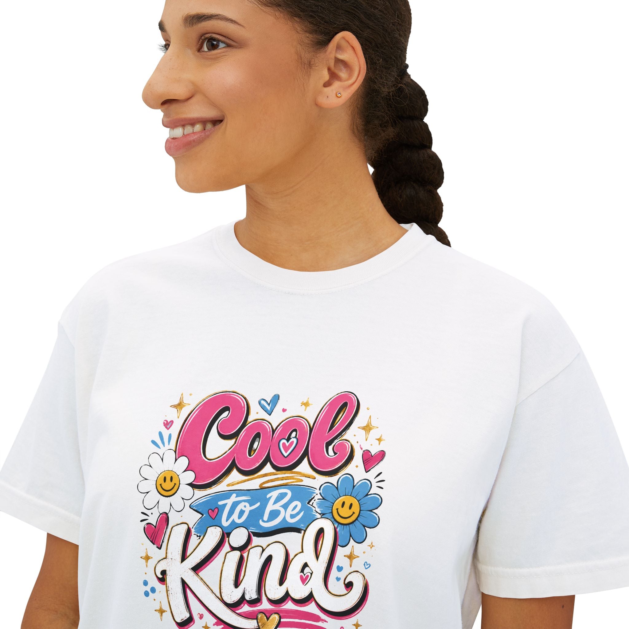 Cool to Be Kind — Boxy Cropped Tee