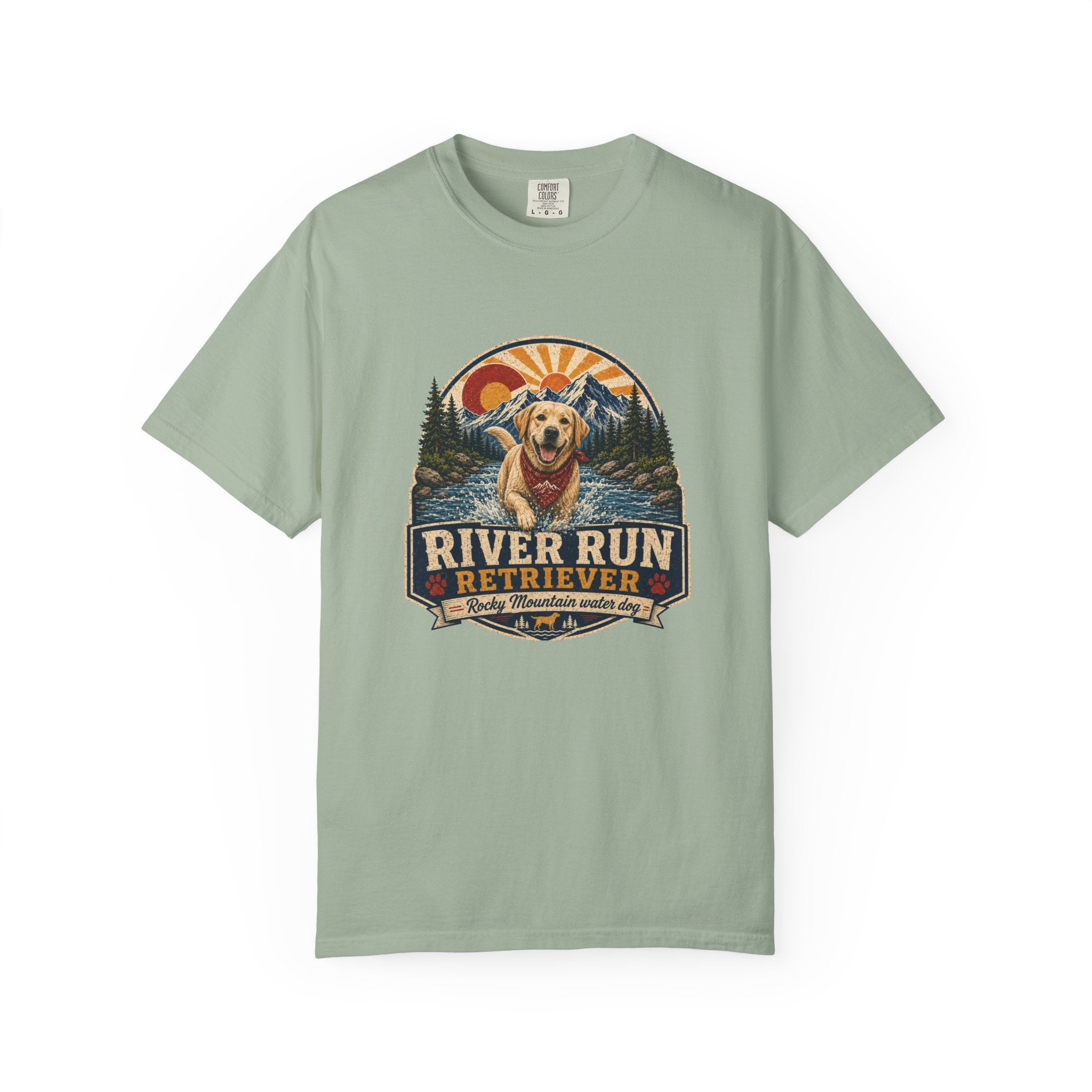 River Run Retriever water dog tee folded view