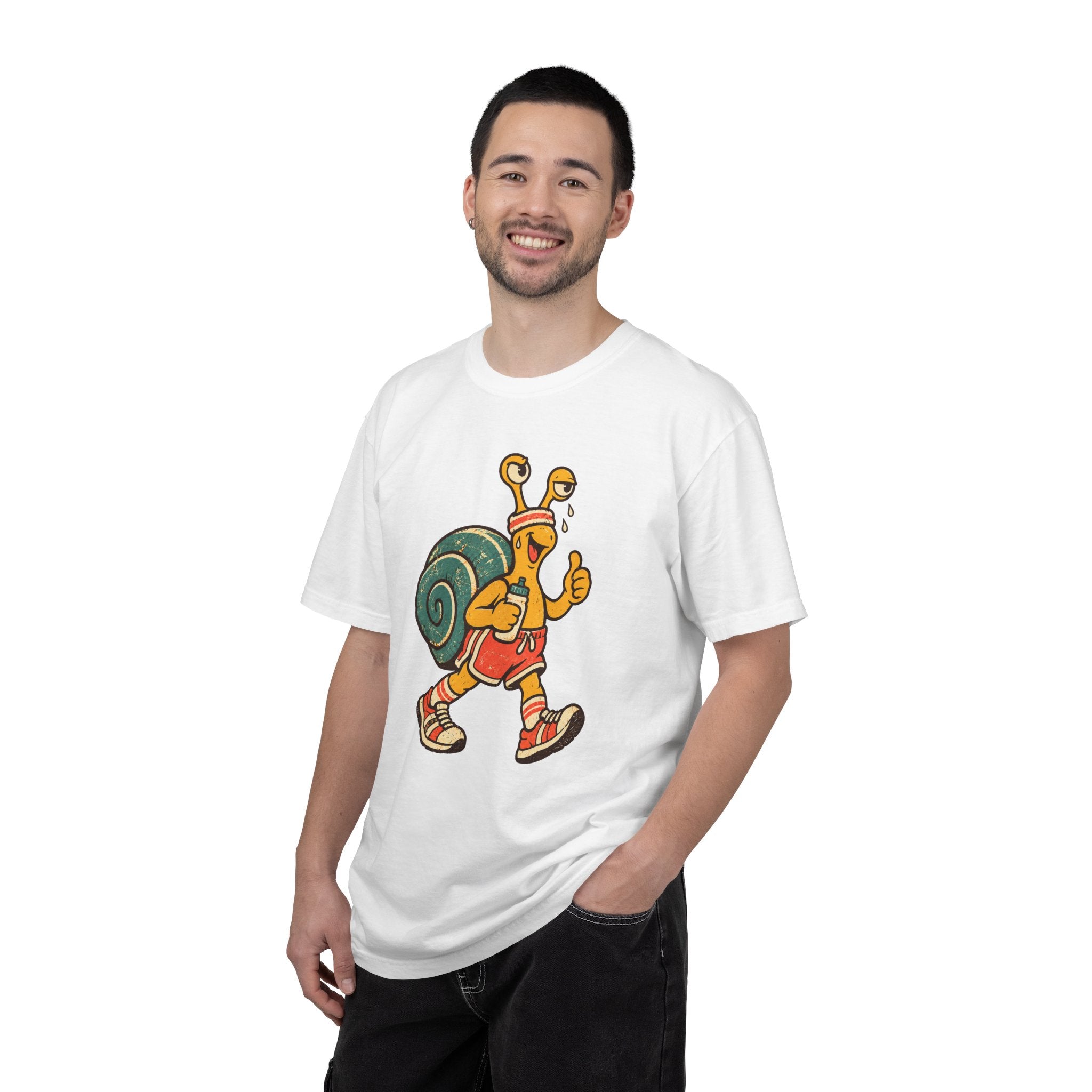 Jogging Snail T-Shirt — Garment-Dyed Cotton