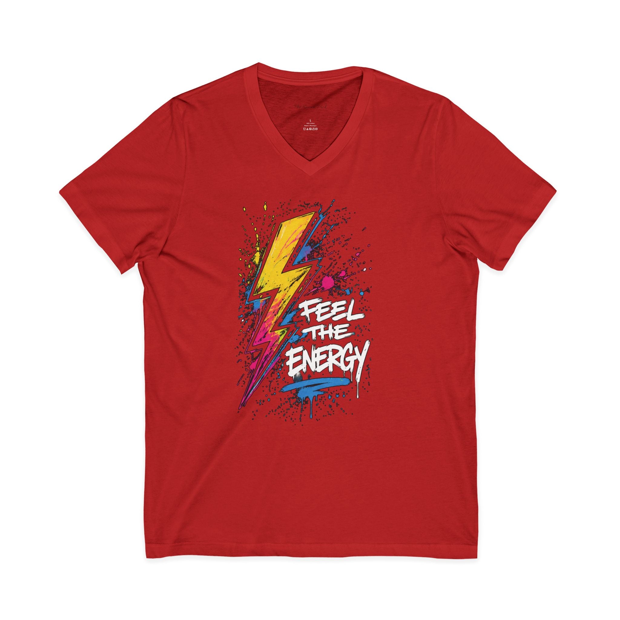 Feel the Energy — Graffiti V-Neck Tee