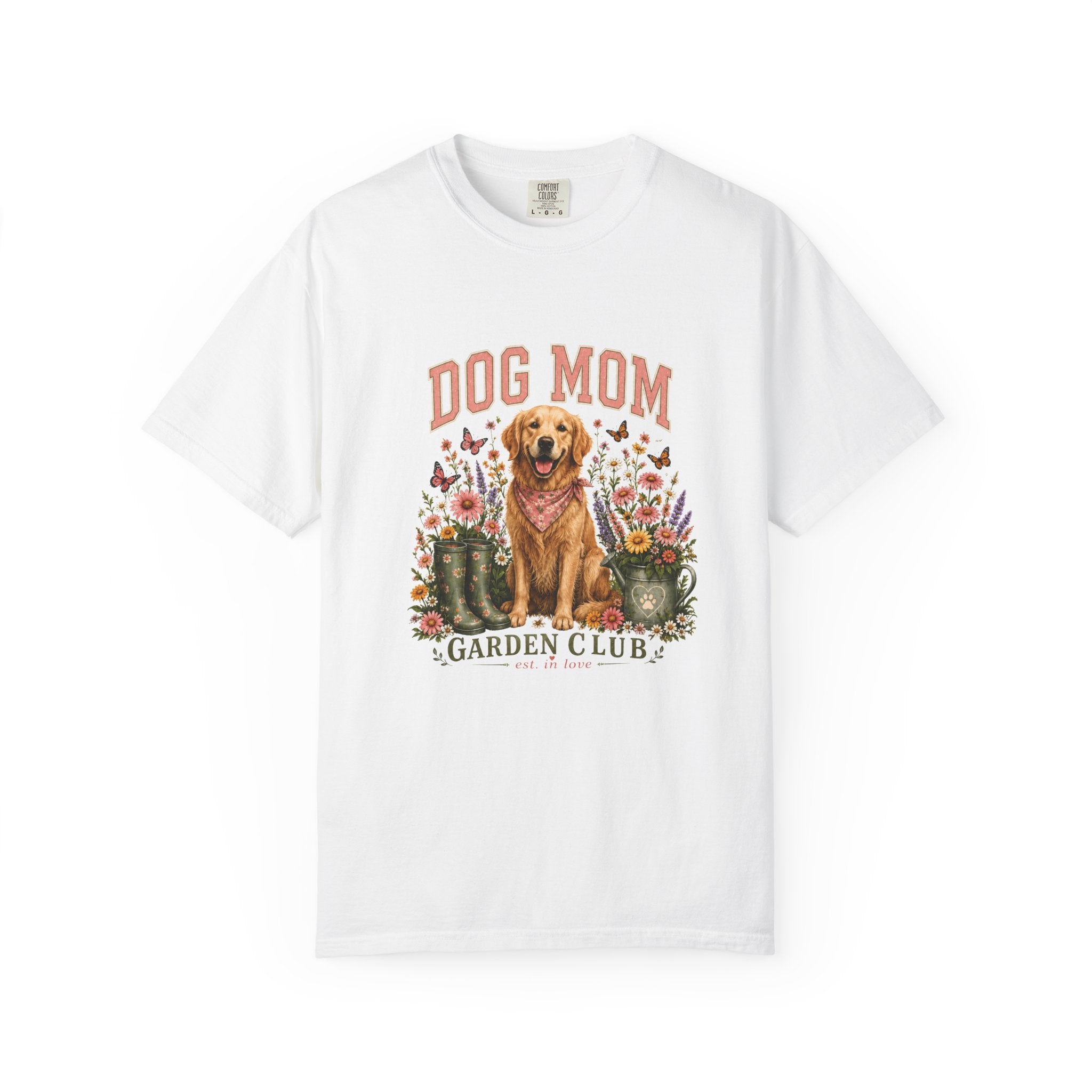 Dog Mom Garden Club floral dog mom shirt alternate color