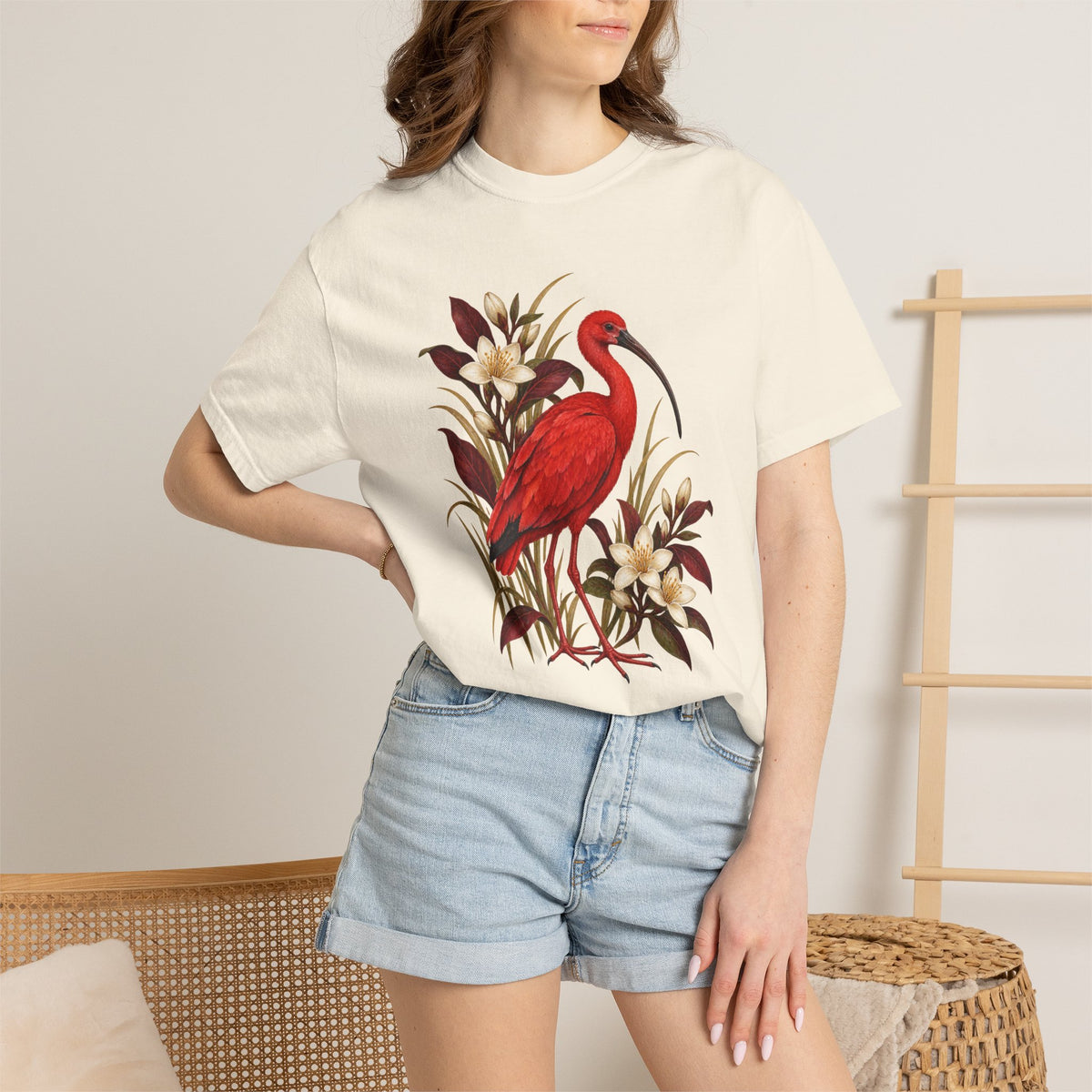 Scarlet Ibis T-Shirt — A Flame Among Flowers