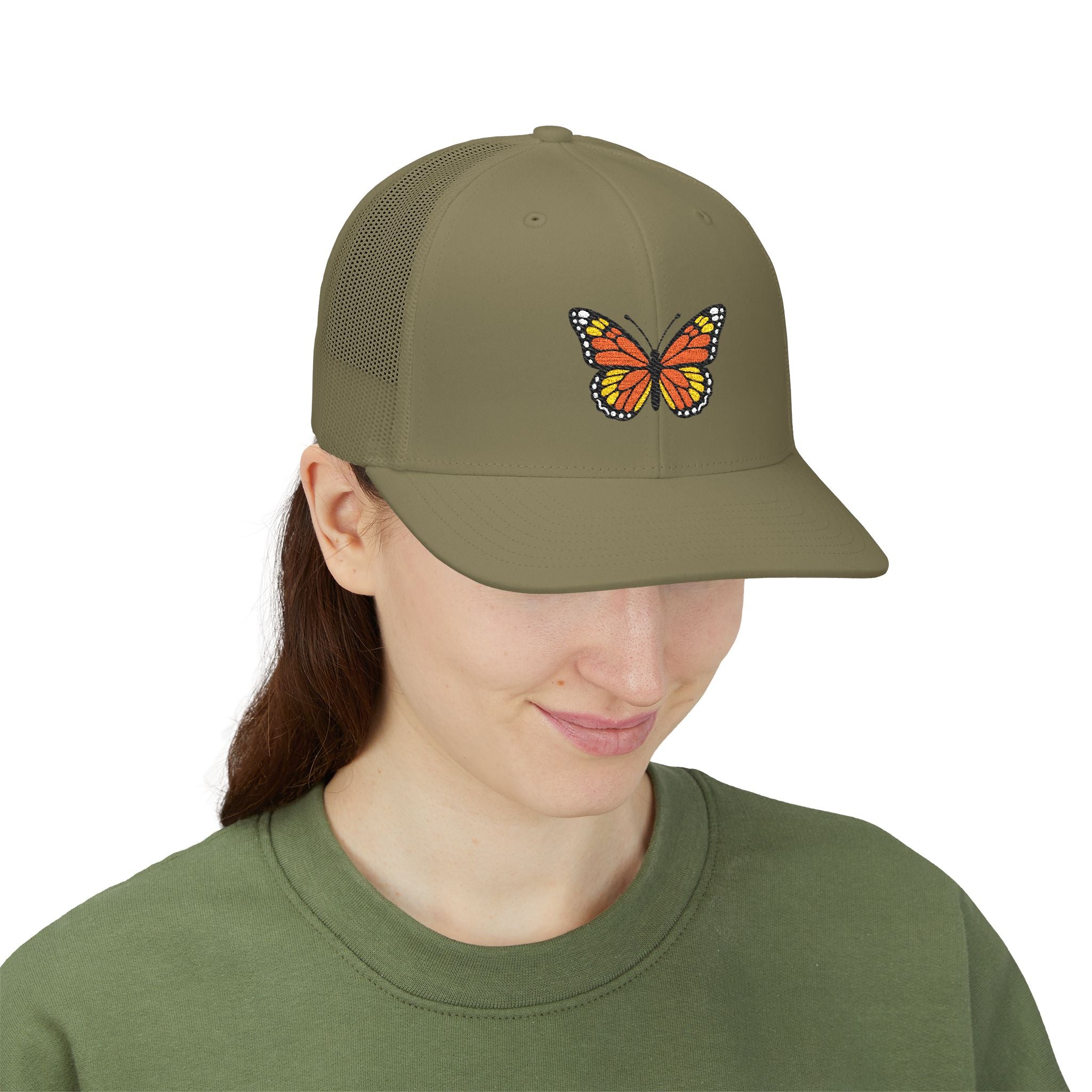 Monarch Meadow — Embroidered Trucker Hat