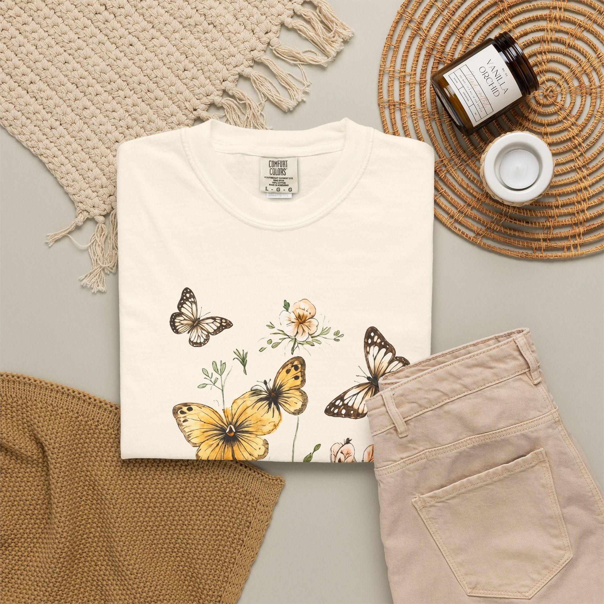 Watercolor Butterfly Garden Tee
