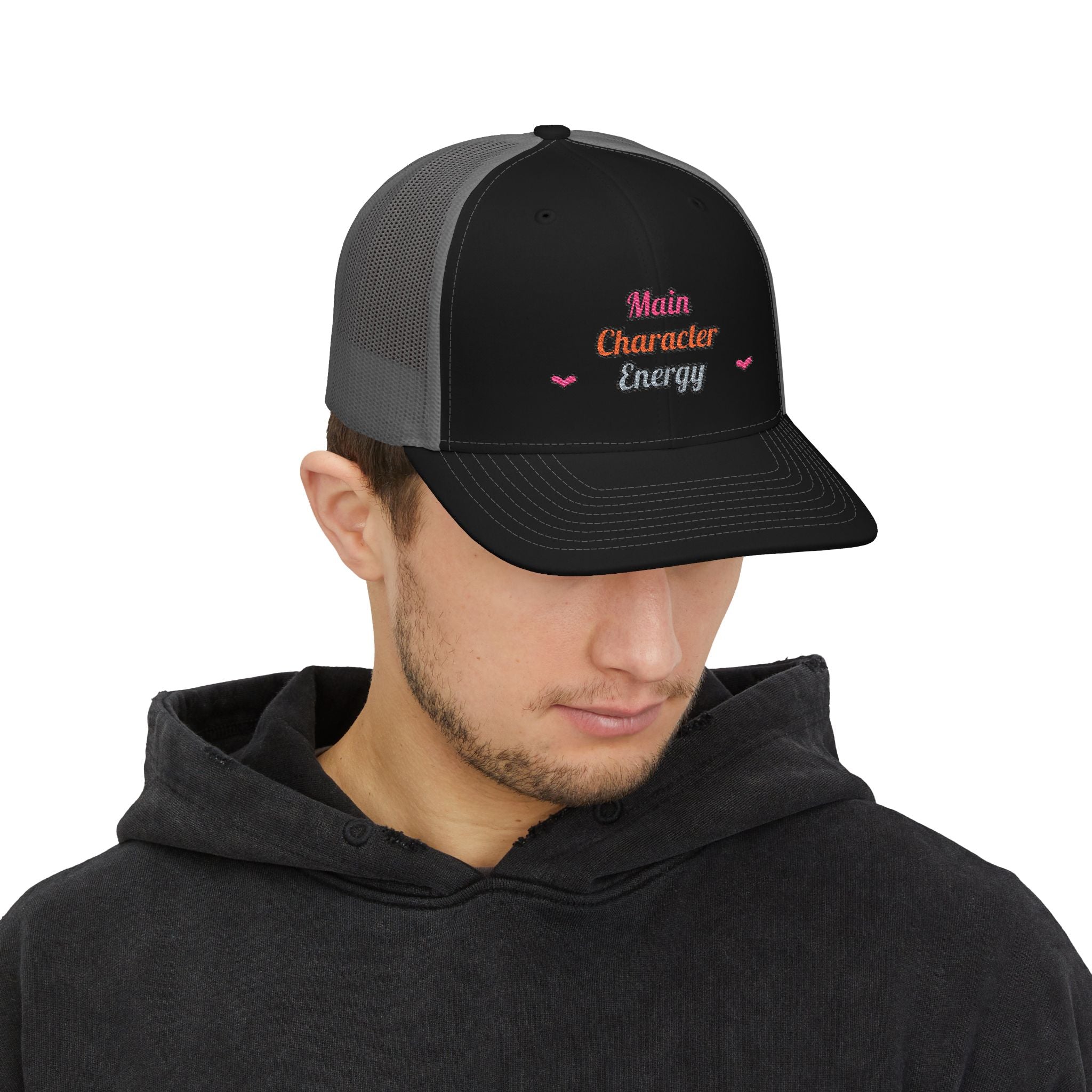 Main Character Energy — Embroidered Trucker Hat