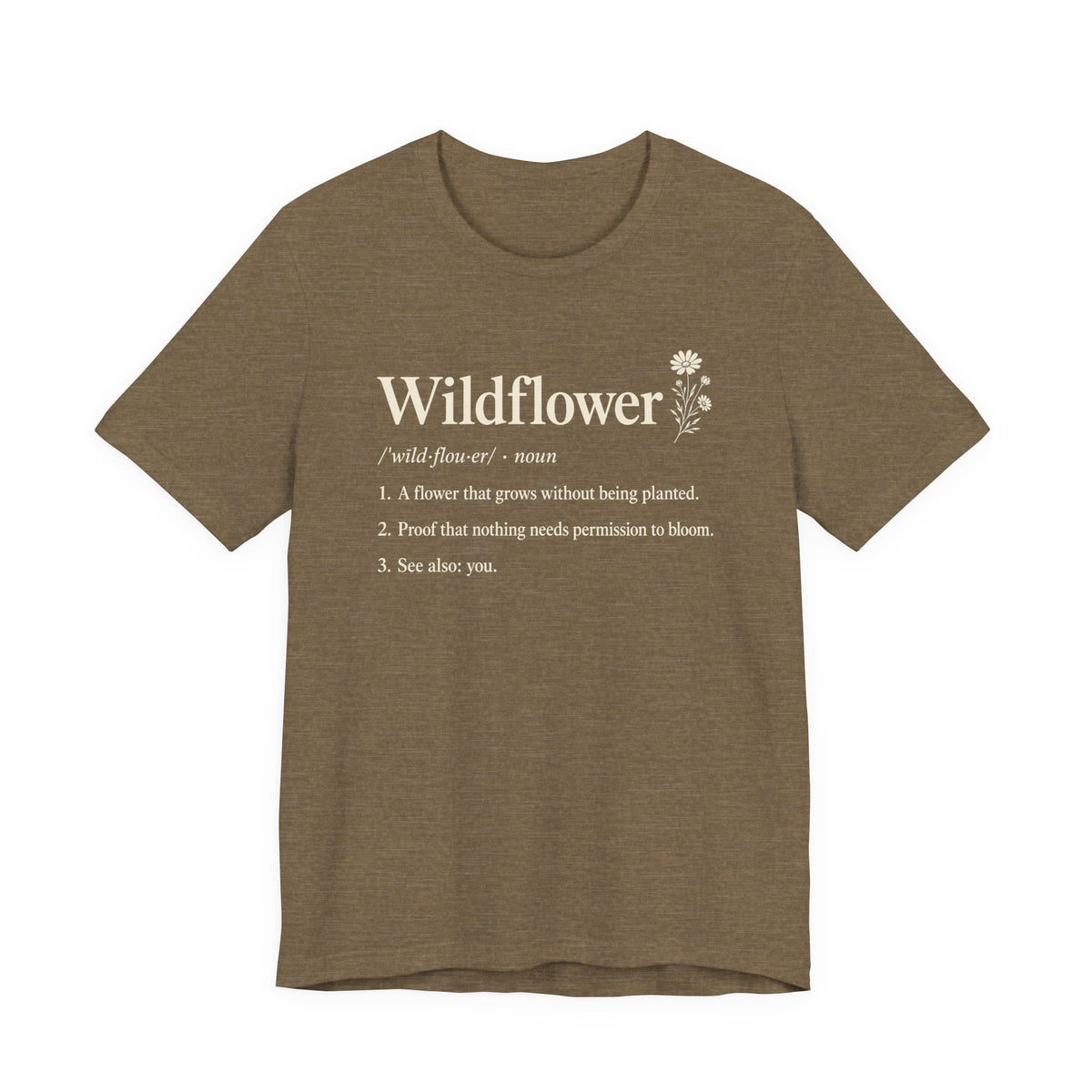 Wildflower Definition Botanical T-Shirt