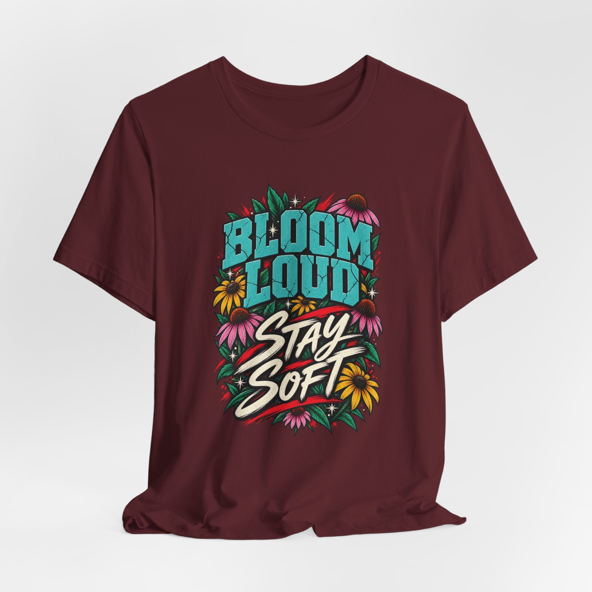 Bloom Loud Floral T-Shirt — Garment-Dyed Cotton