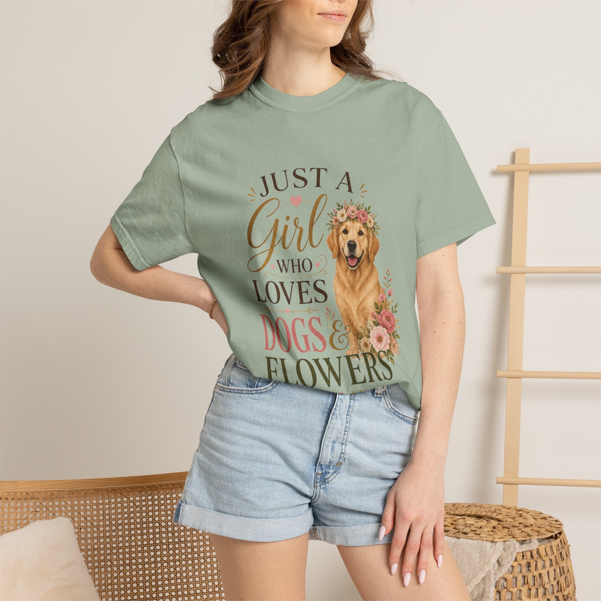 Just a Girl Who Loves Dogs and Flowers