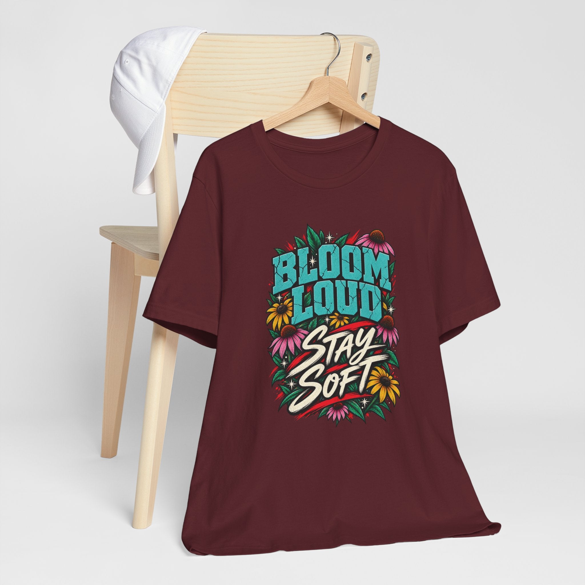 Bloom Loud Floral T-Shirt — Garment-Dyed Cotton