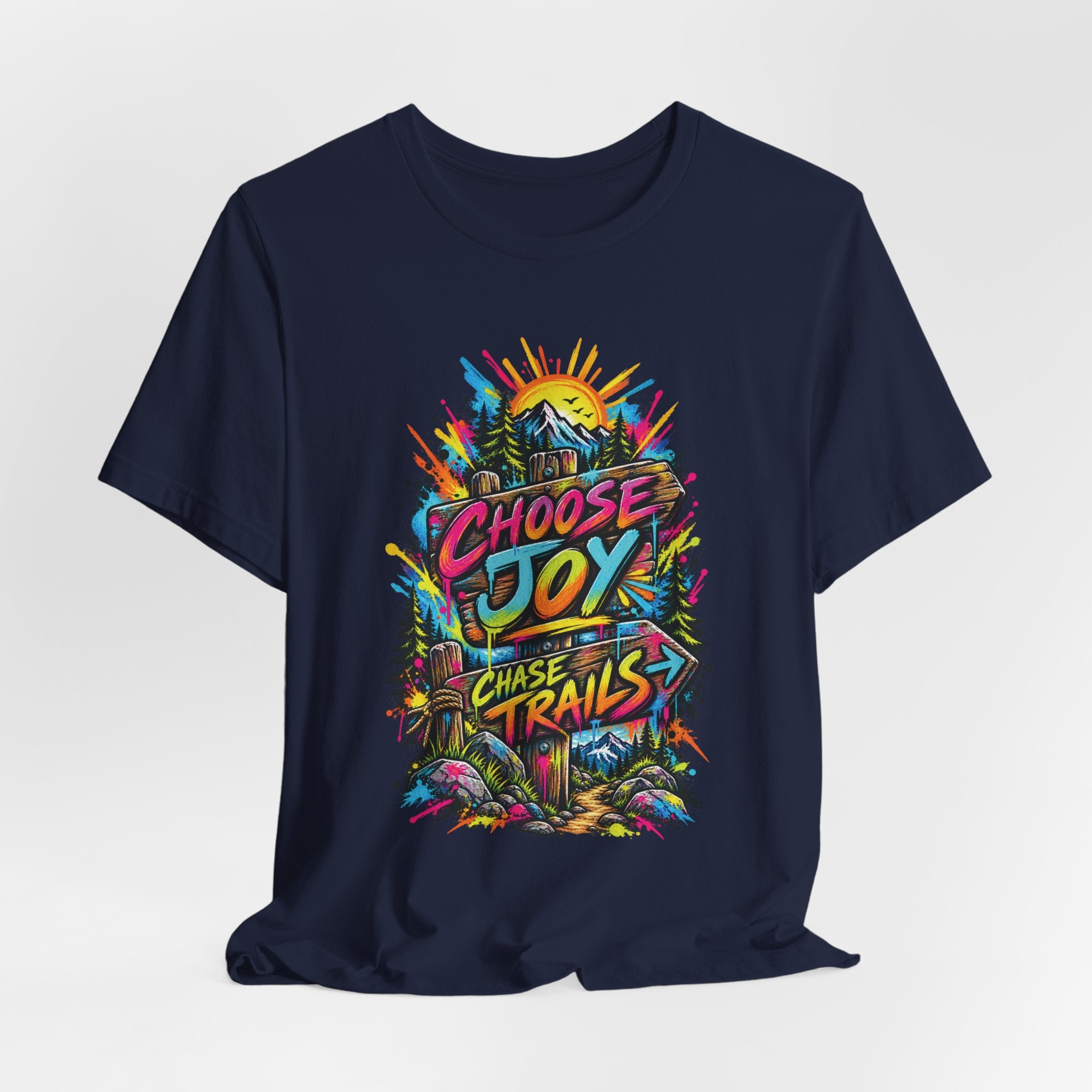 Choose Joy Wildflower T-Shirt — Garment-Dyed Cotton