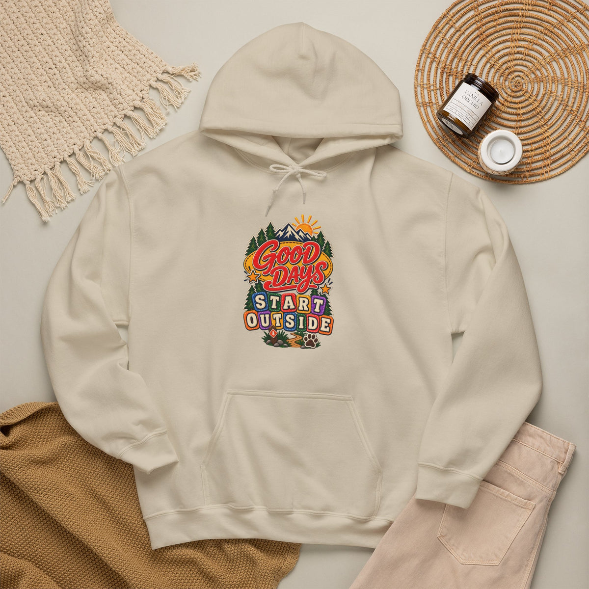 Good Days Start Outside Hoodie — Soft Fleece