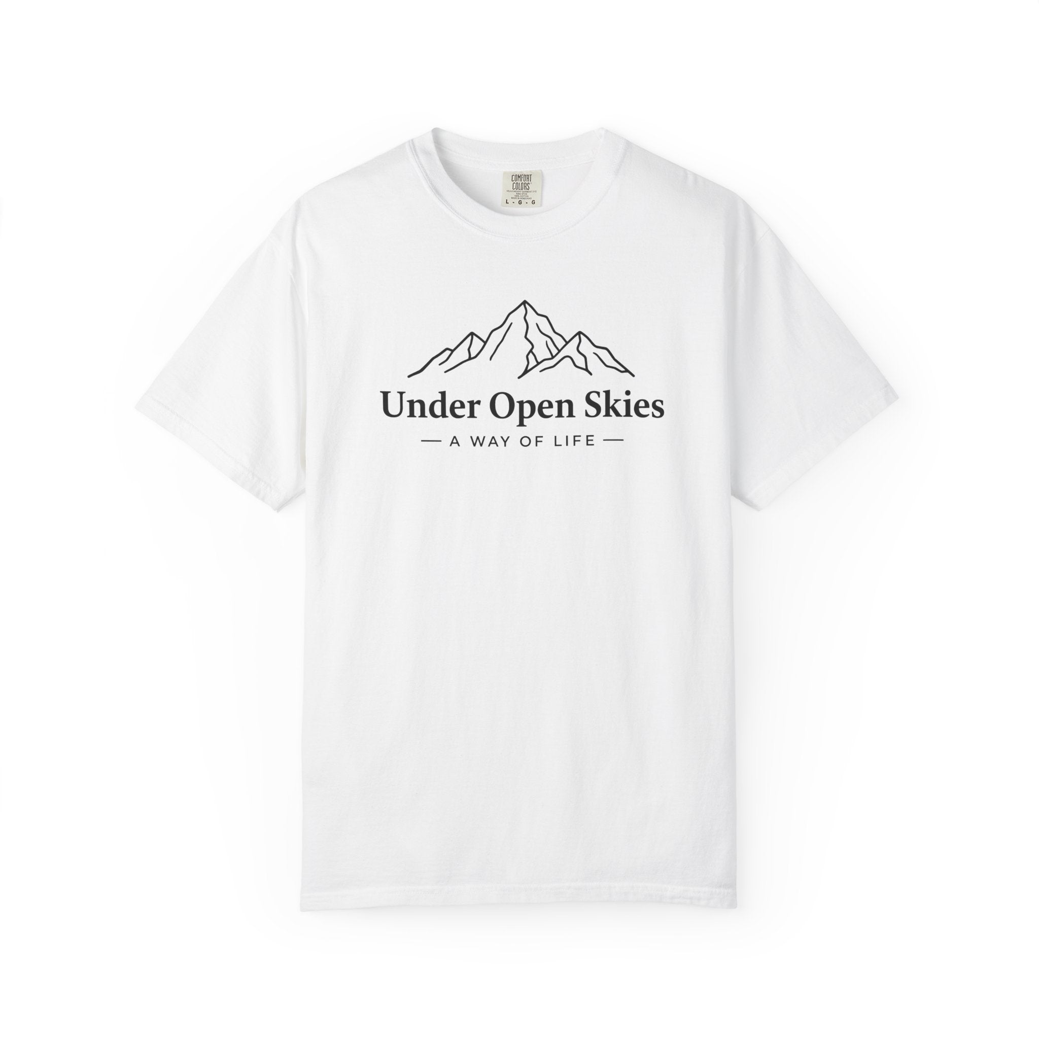 Under Open Skies - Minimalist Mountain Tee