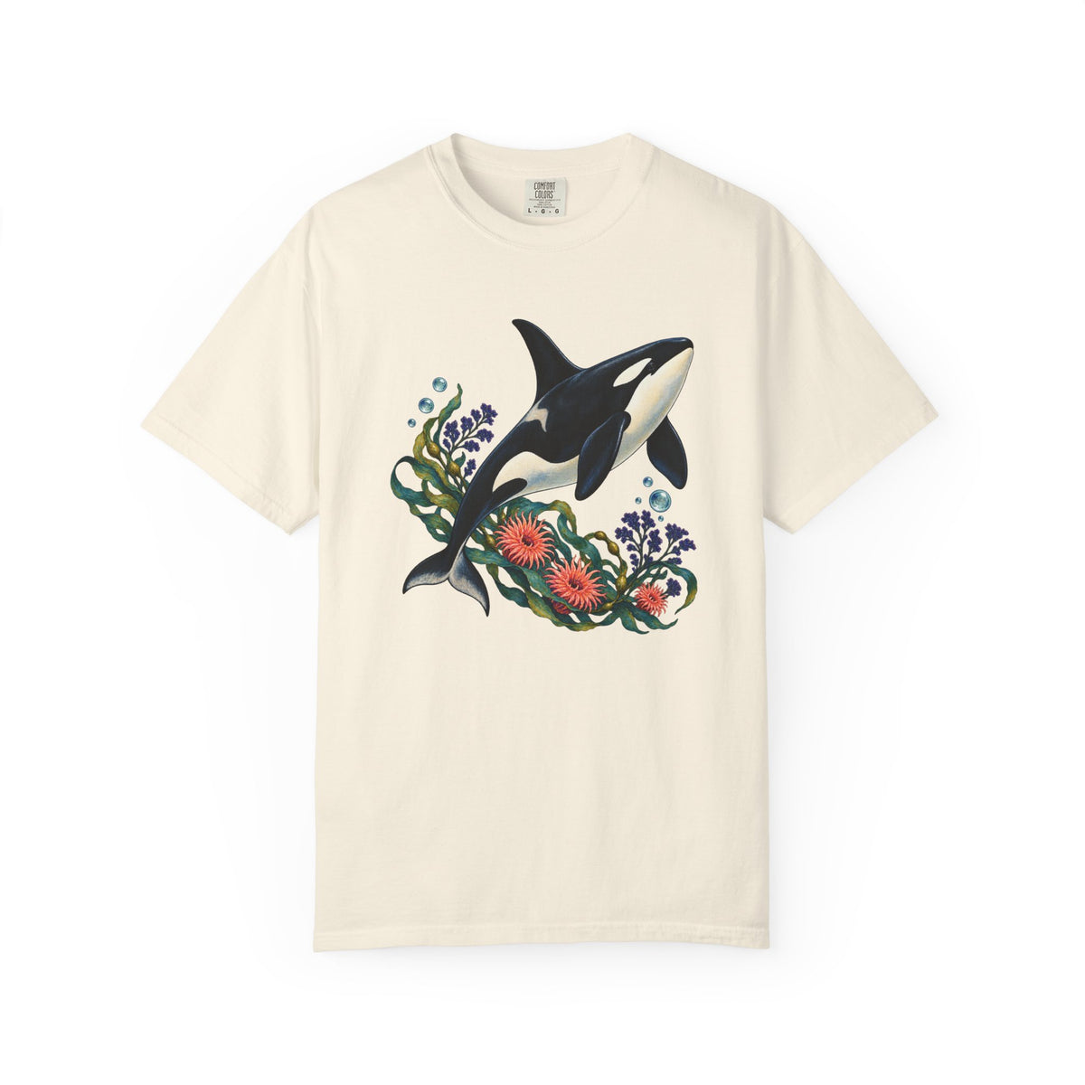 Orca, Kelp & Anemone T-Shirt — Garment-Dyed Cotton