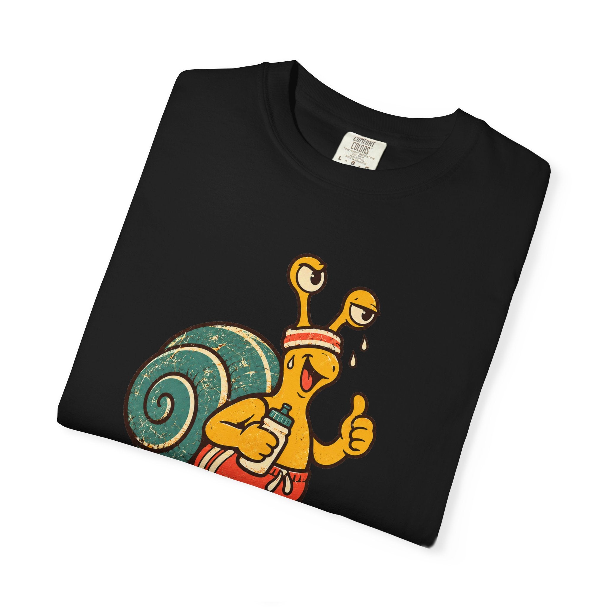 Jogging Snail T-Shirt — Garment-Dyed Cotton